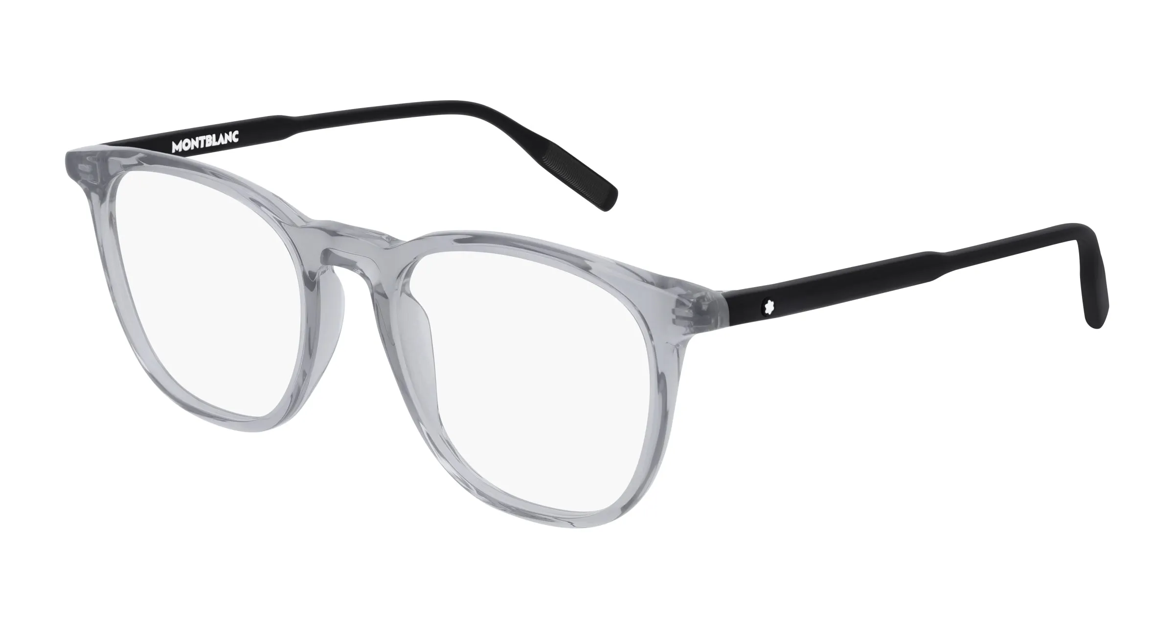 Montblanc MB0010O 009 Montature da vista Acetato Grigio Squadrata - immagine 1