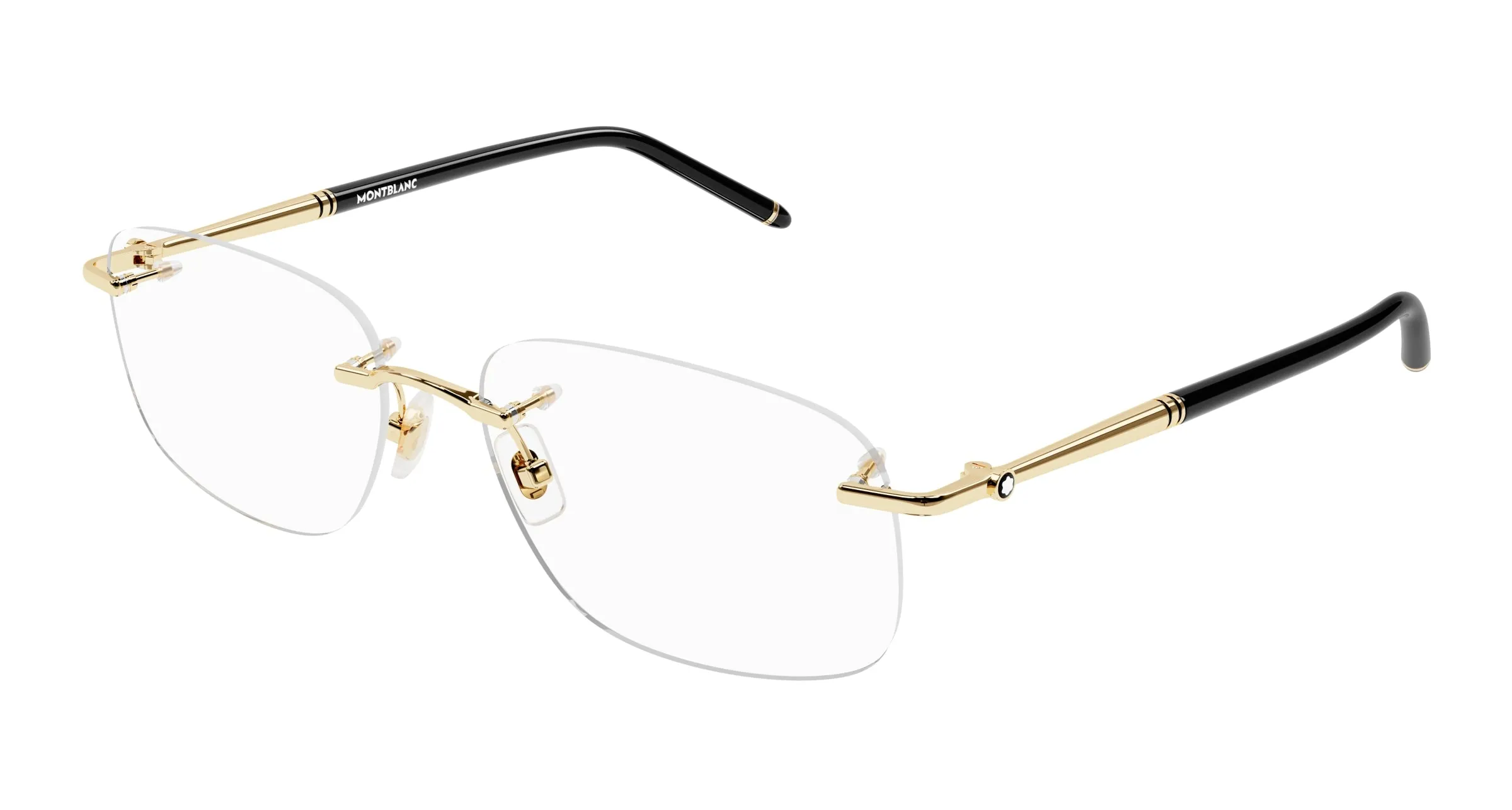 Montblanc MB0071O 003 Montature da vista Metallo Oro Trasparente Squadrata - immagine 1