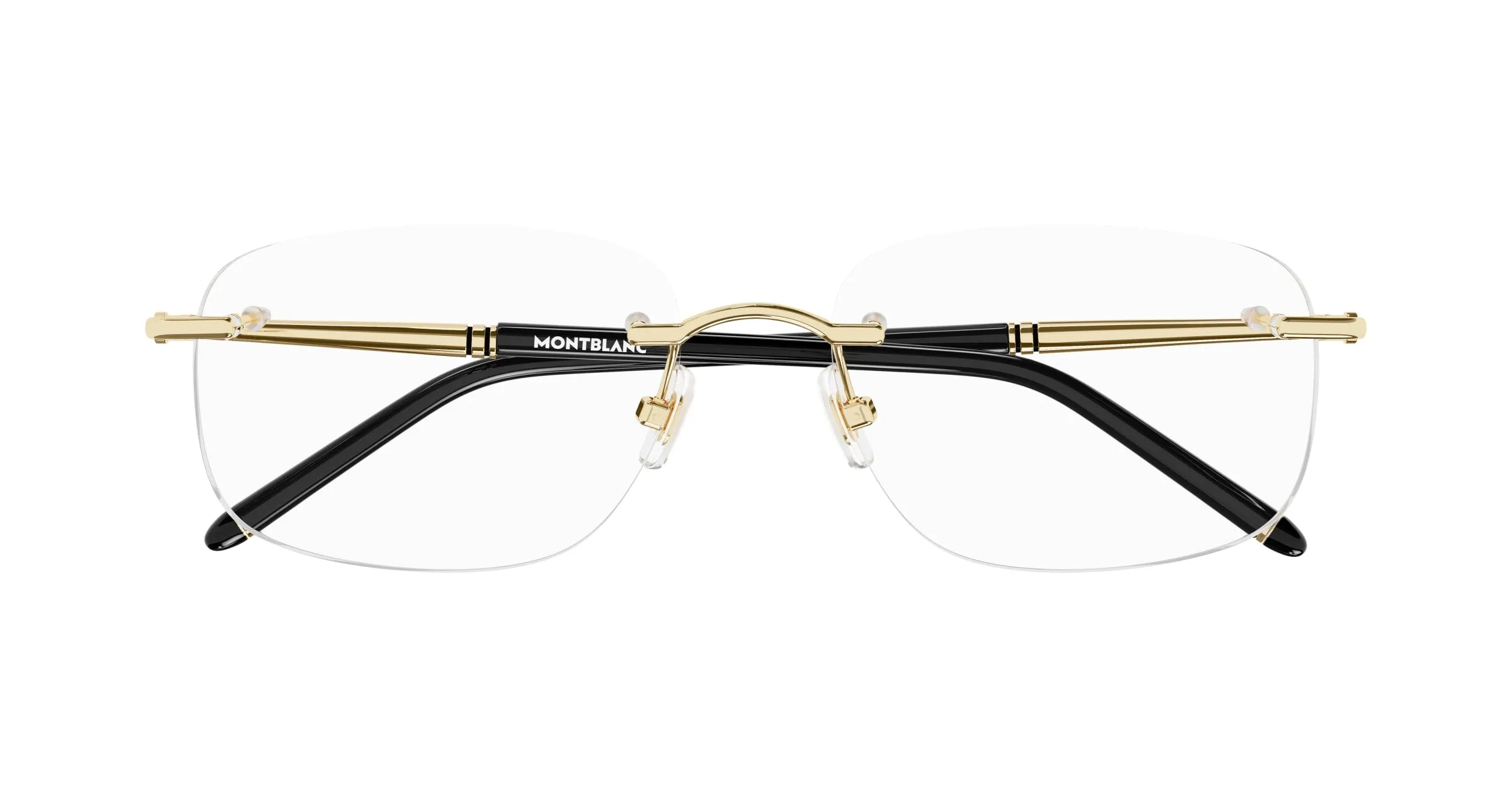 Montblanc MB0071O 003 Montature da vista Metallo Oro Trasparente Squadrata - immagine 2