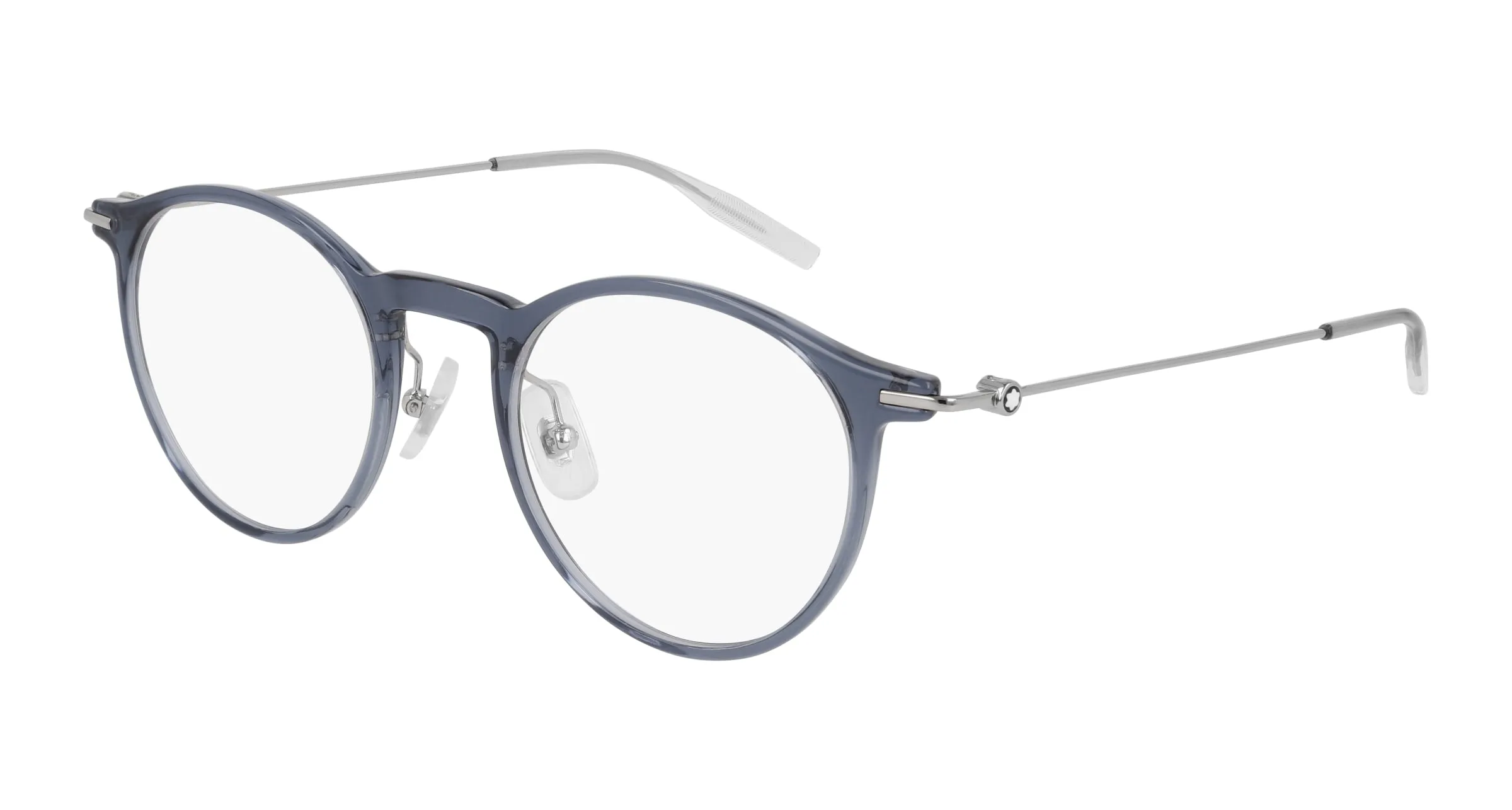 Montblanc MB0099O 004 Montature da vista Plastica Blu Pantos - immagine 1