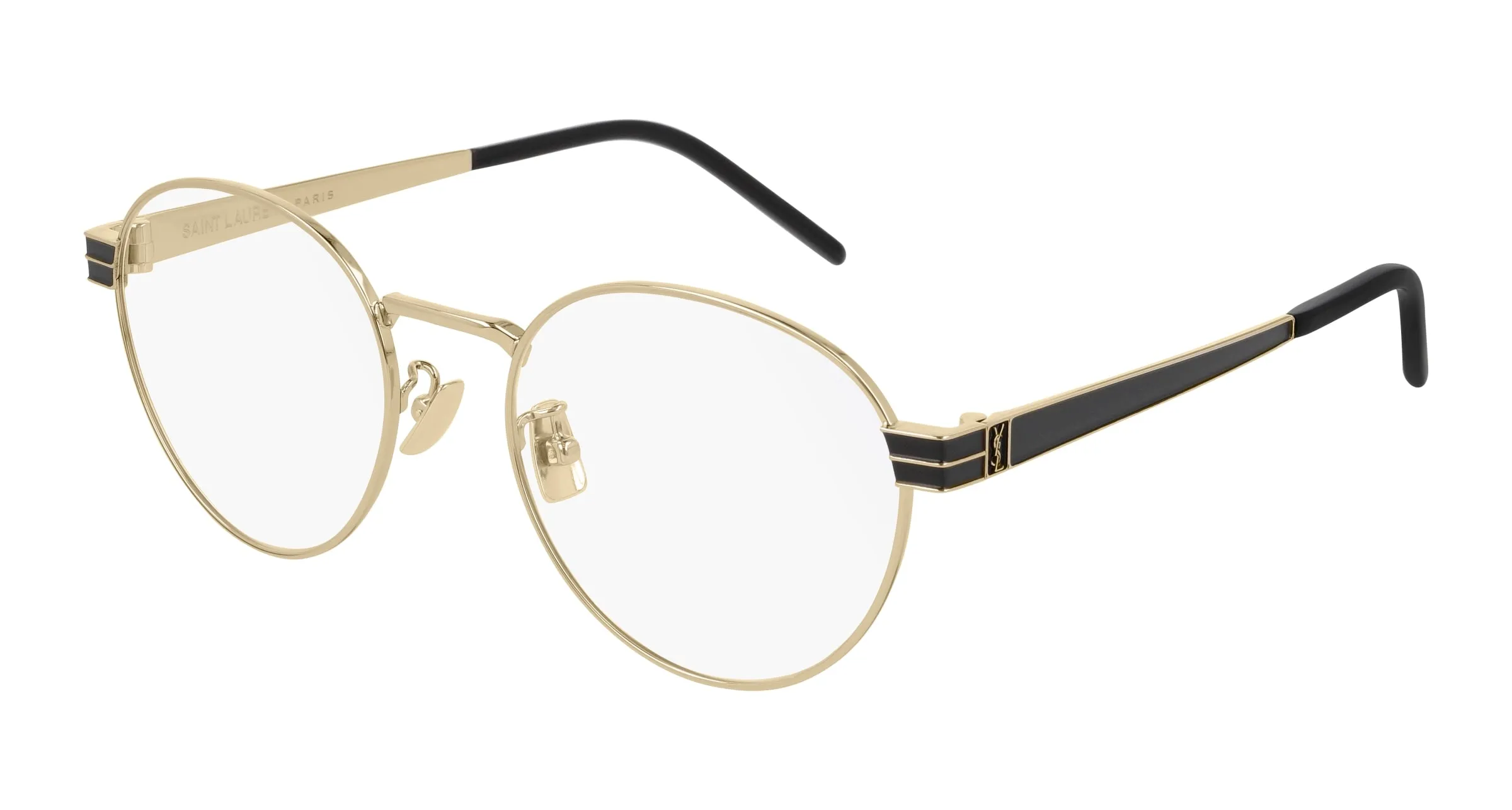 SAINT LAURENT SL M63 003 Montature da vista Metallo Oro Rotonda - immagine 1