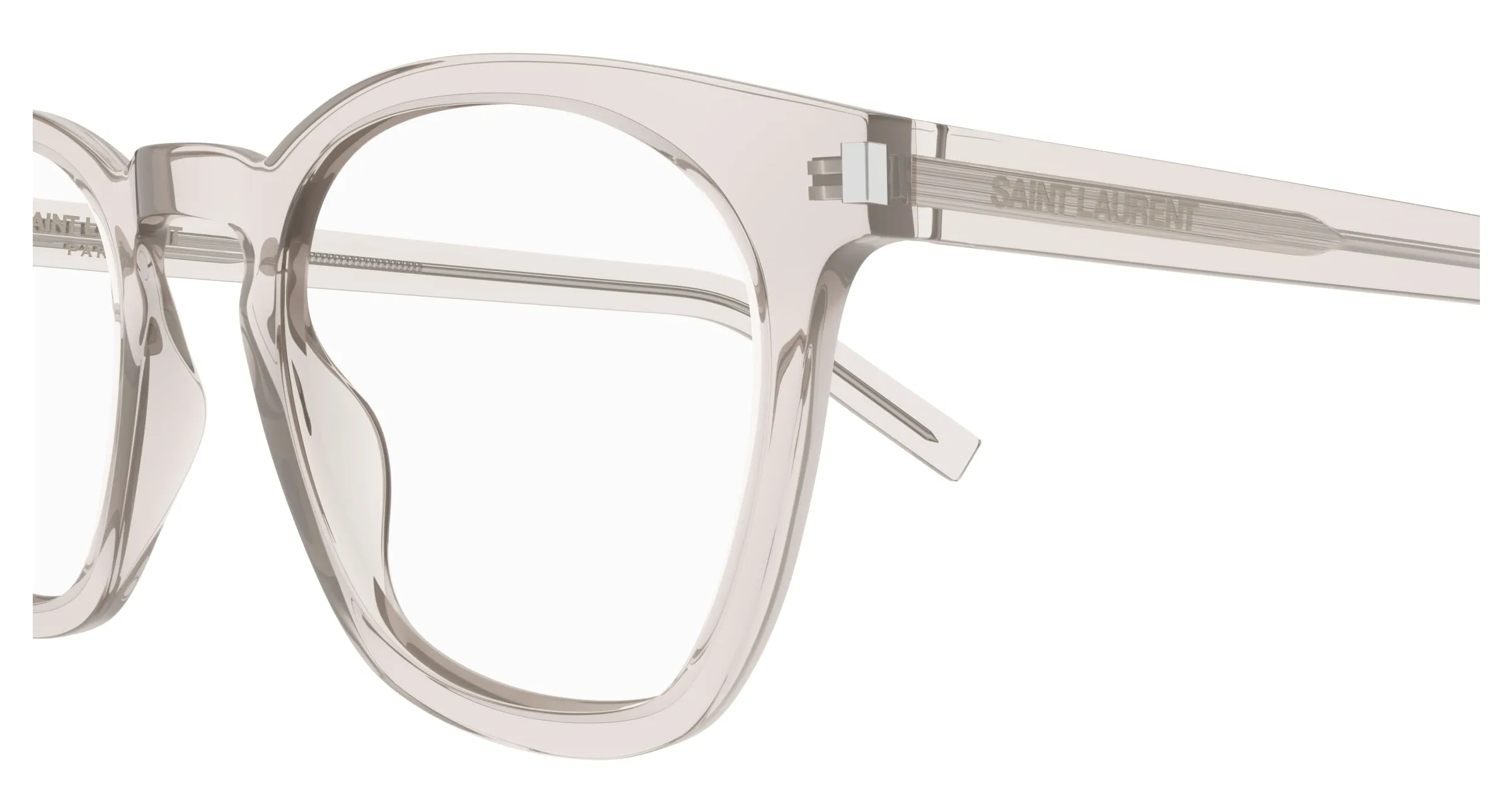 SAINT LAURENT SL 30 SLIM 004 Montature da vista Acetato Trasparente Squadrata - immagine 3