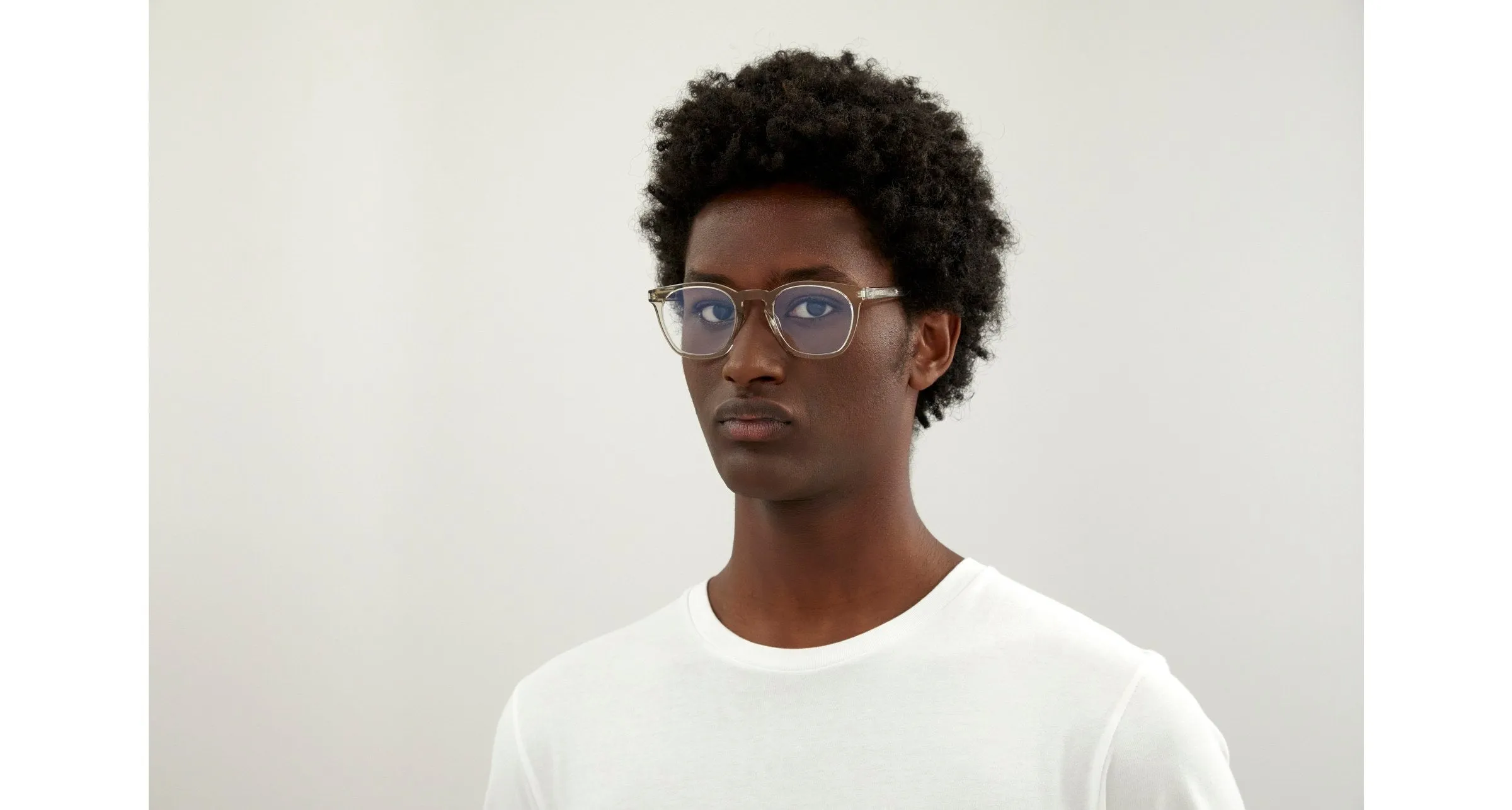 SAINT LAURENT SL 30 SLIM 004 Montature da vista Acetato Trasparente Squadrata - immagine 4