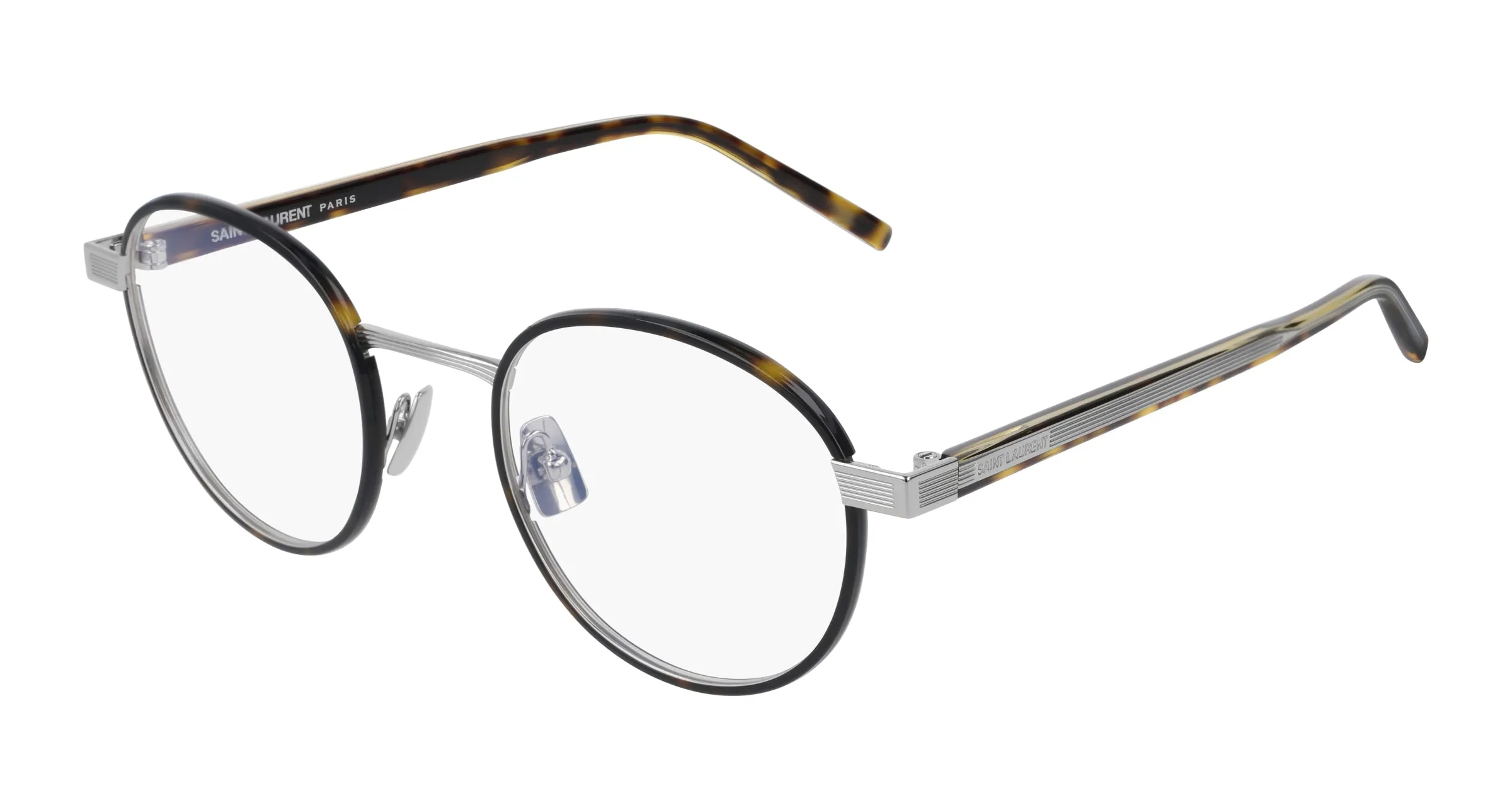 SAINT LAURENT SL 125 005 Montature da vista Metallo Havana Rotonda - immagine 1