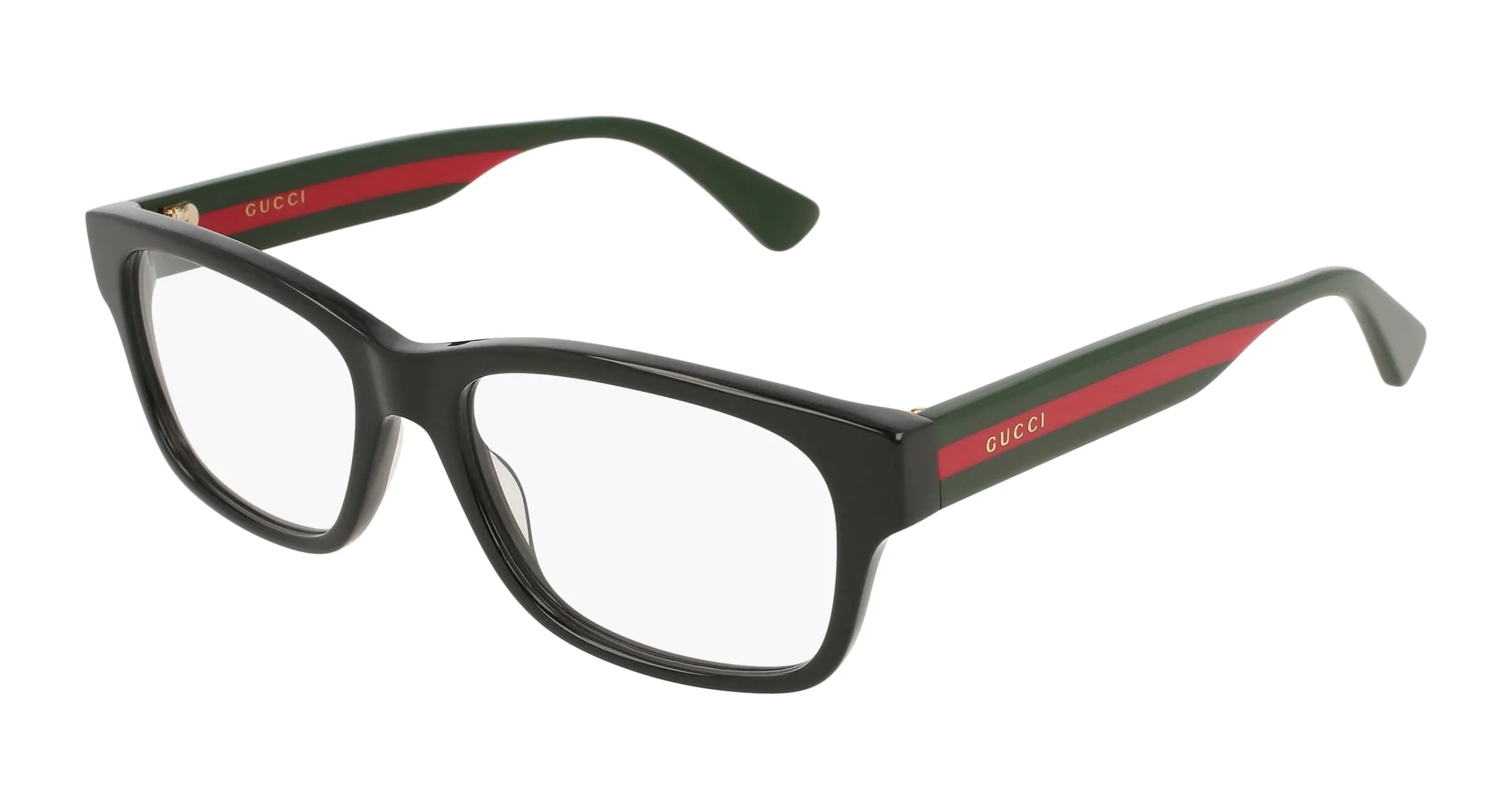 Gucci GG0343O 007 Montature da vista Acetato Nero Squadrata - immagine 1