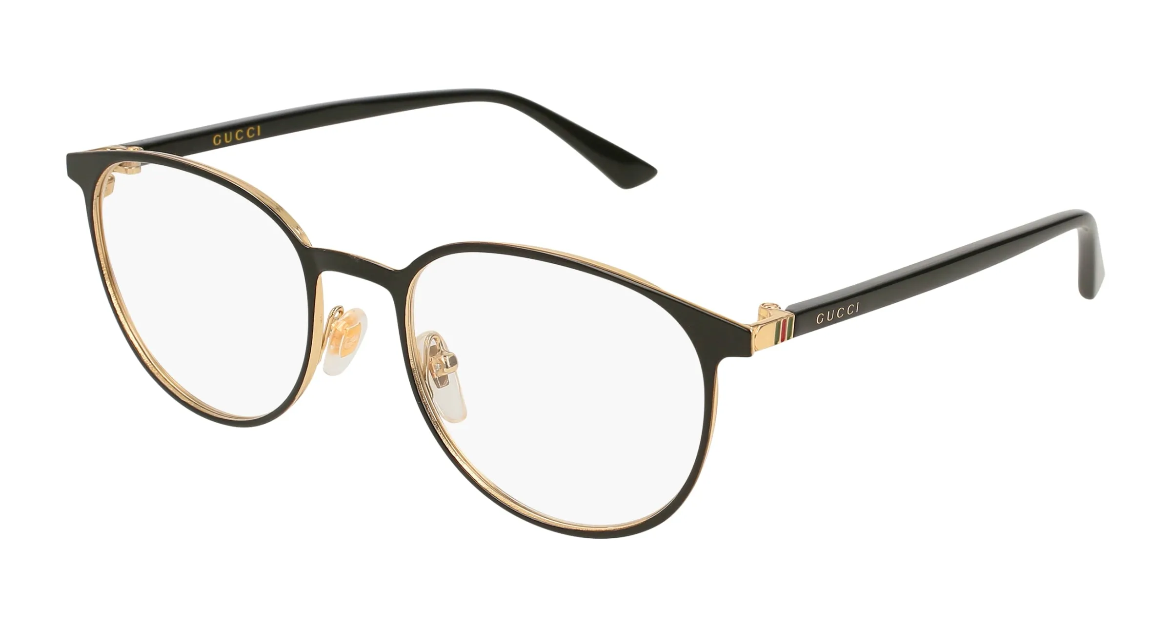 Gucci GG0293O 002 Montature da vista Metallo Nero Rotonda - immagine 1