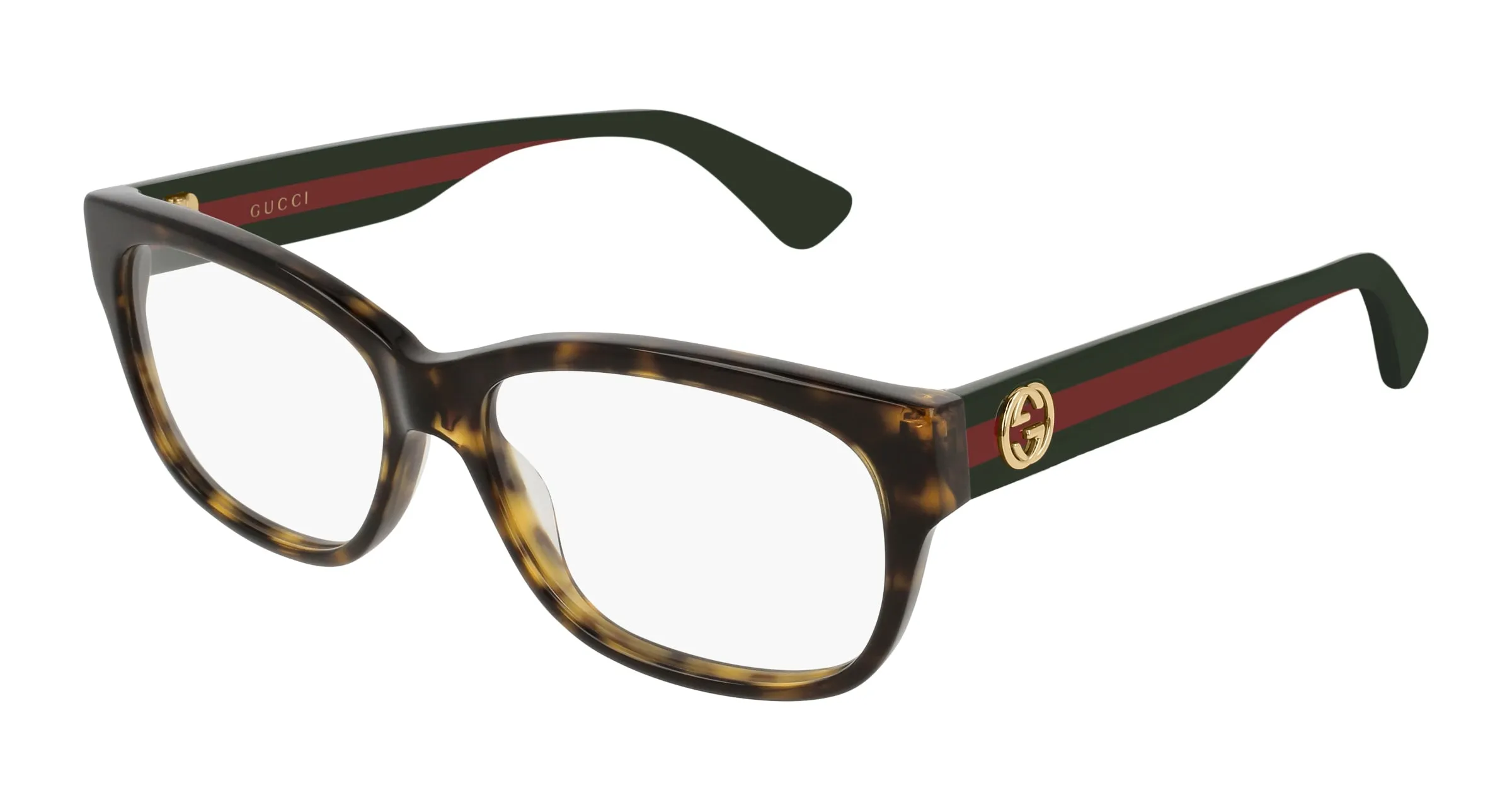 Gucci GG0278O 012 Montature da vista Acetato Havana Squadrata - immagine 1