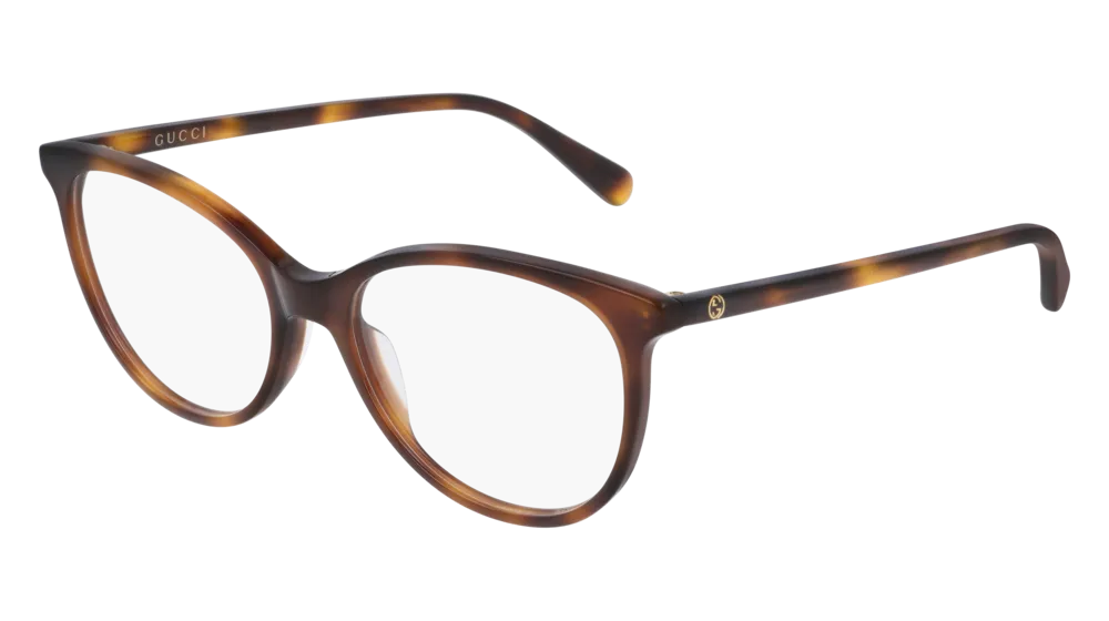 Gucci GG0550O 006 Montature da vista Acetato Havana Trasparente Cat Eye - immagine 1
