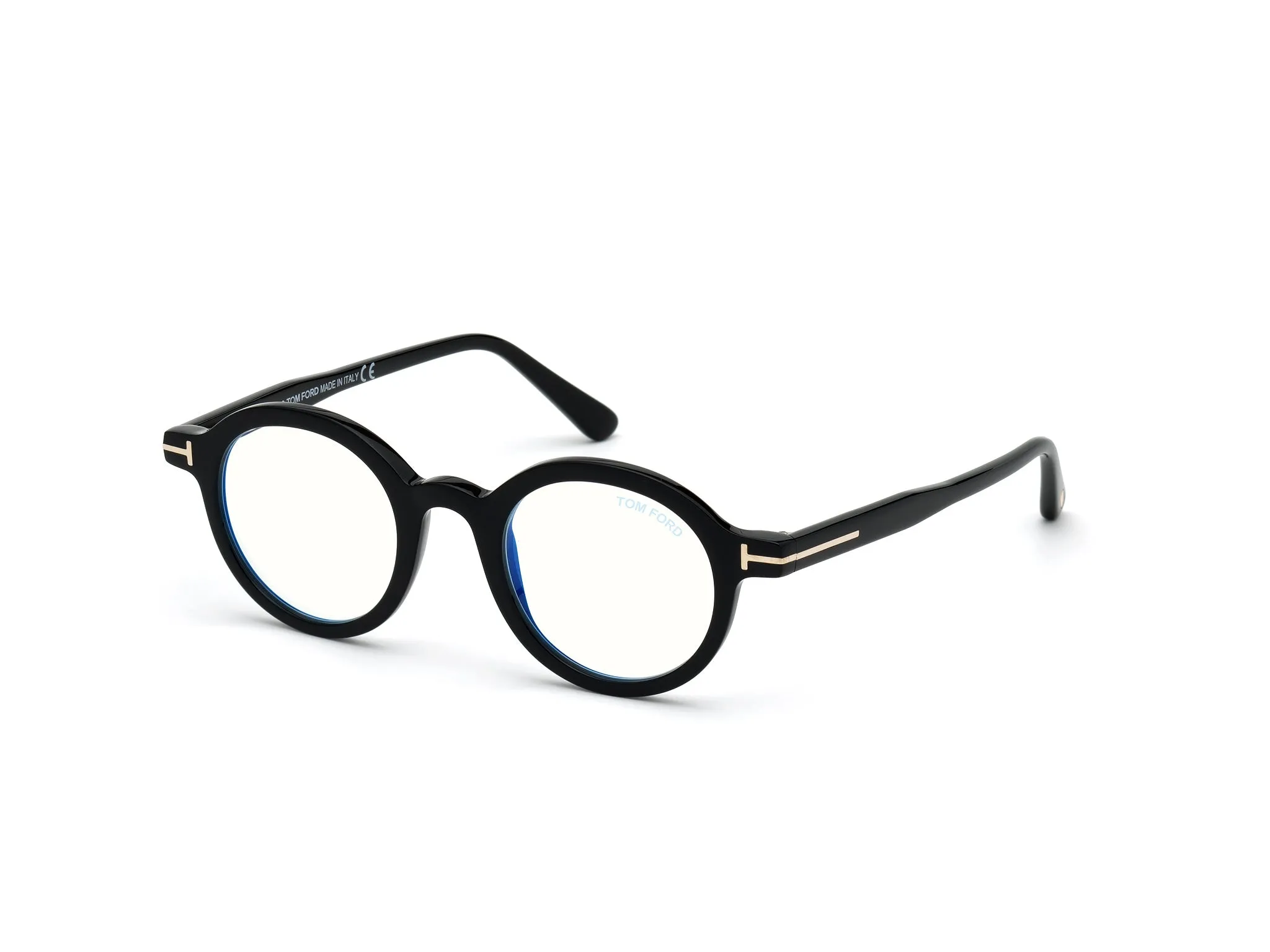 TOM FORD FT5664-B 1 Montature da vista Acetato Nero Rotonda Normale - immagine 1