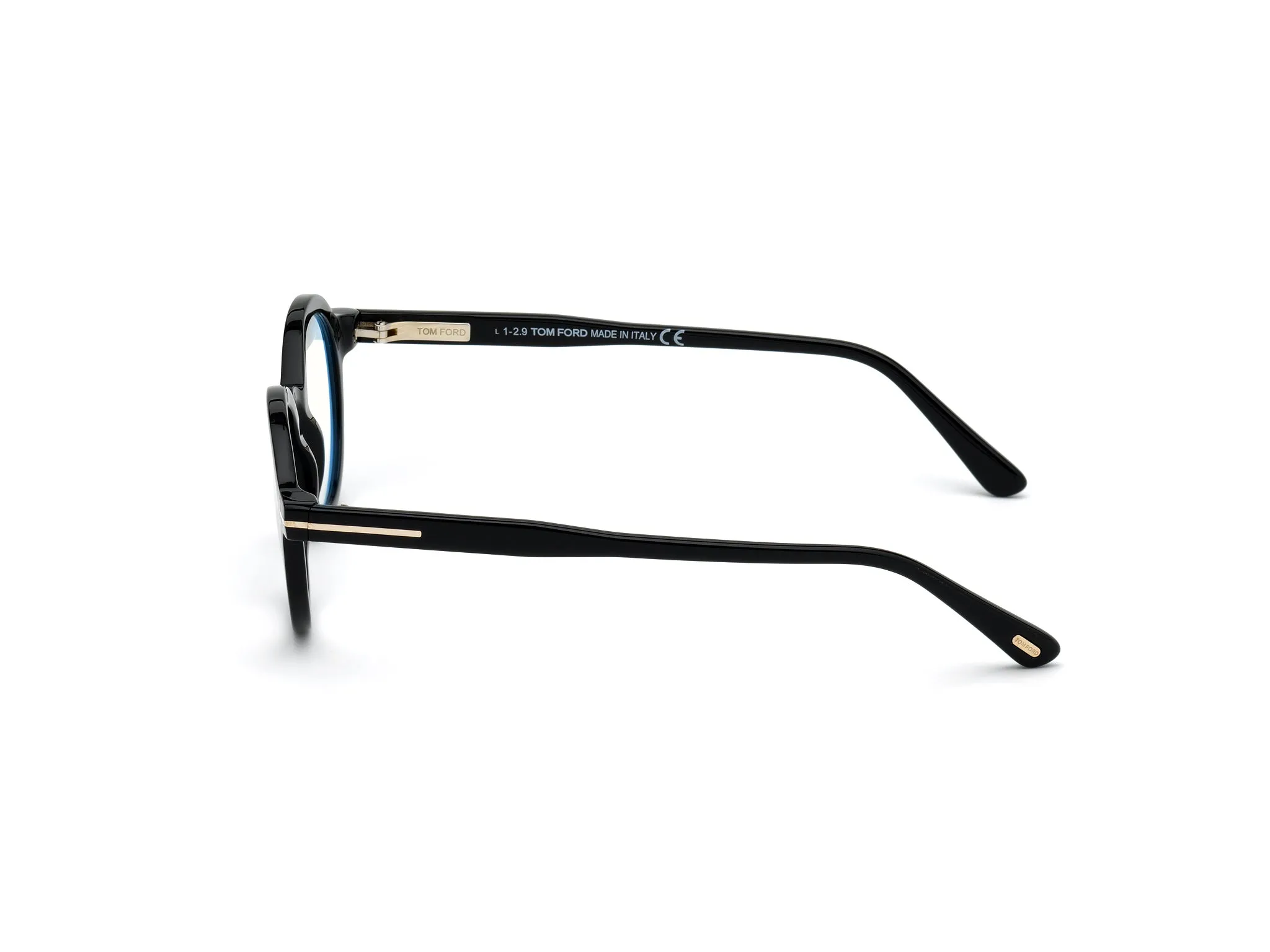 TOM FORD FT5664-B 1 Montature da vista Acetato Nero Rotonda Normale - immagine 3