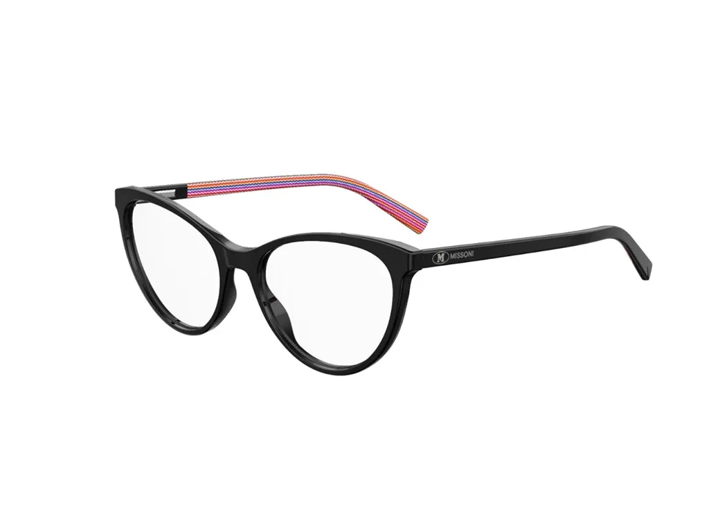 Missoni MMI 0009 807 Montature da vista outlet Acetato Nero Cat Eye - immagine 1