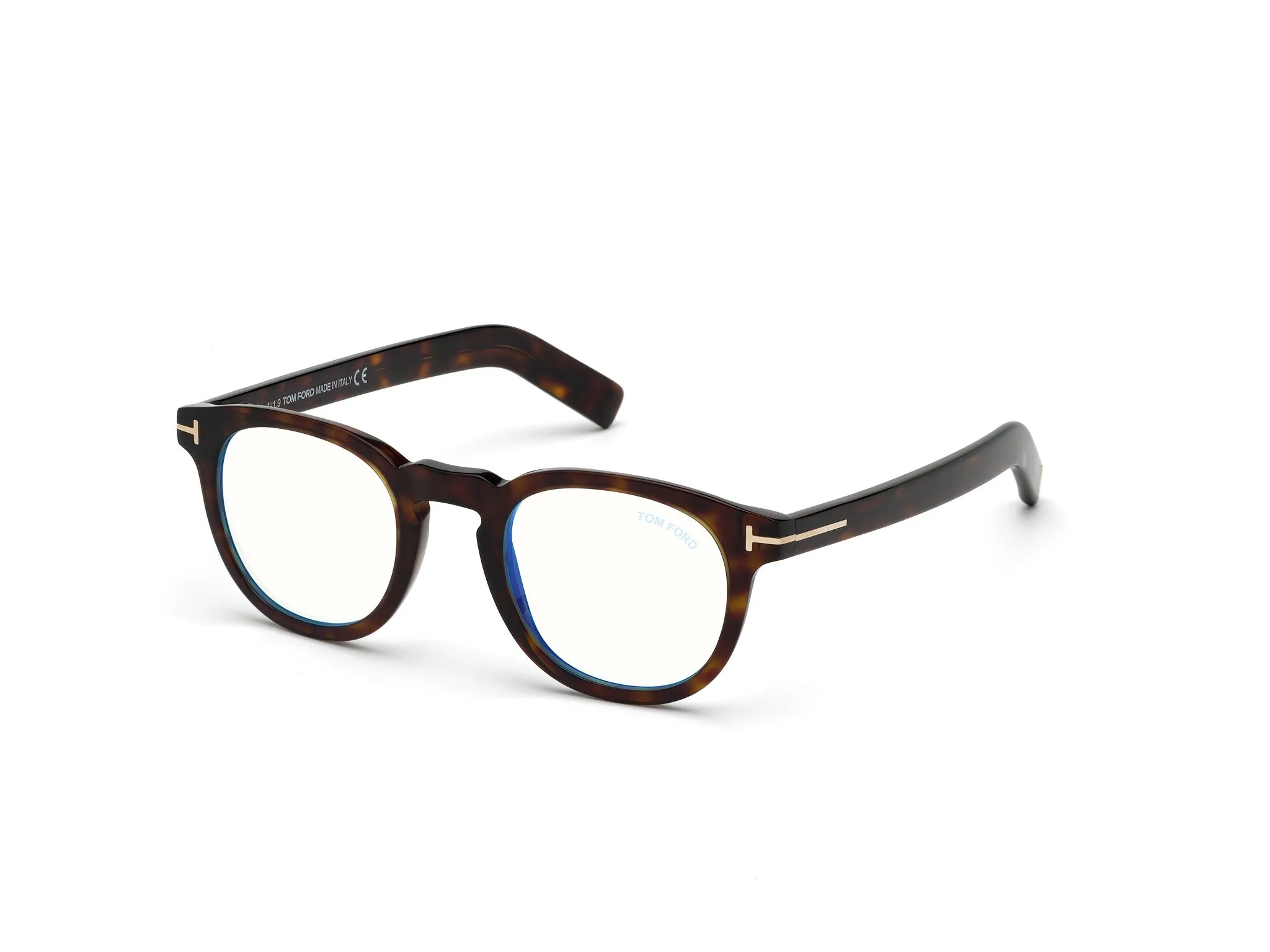 TOM FORD FT5629-B 52 Montature da vista Acetato Havana Rotonda Normale - immagine 1