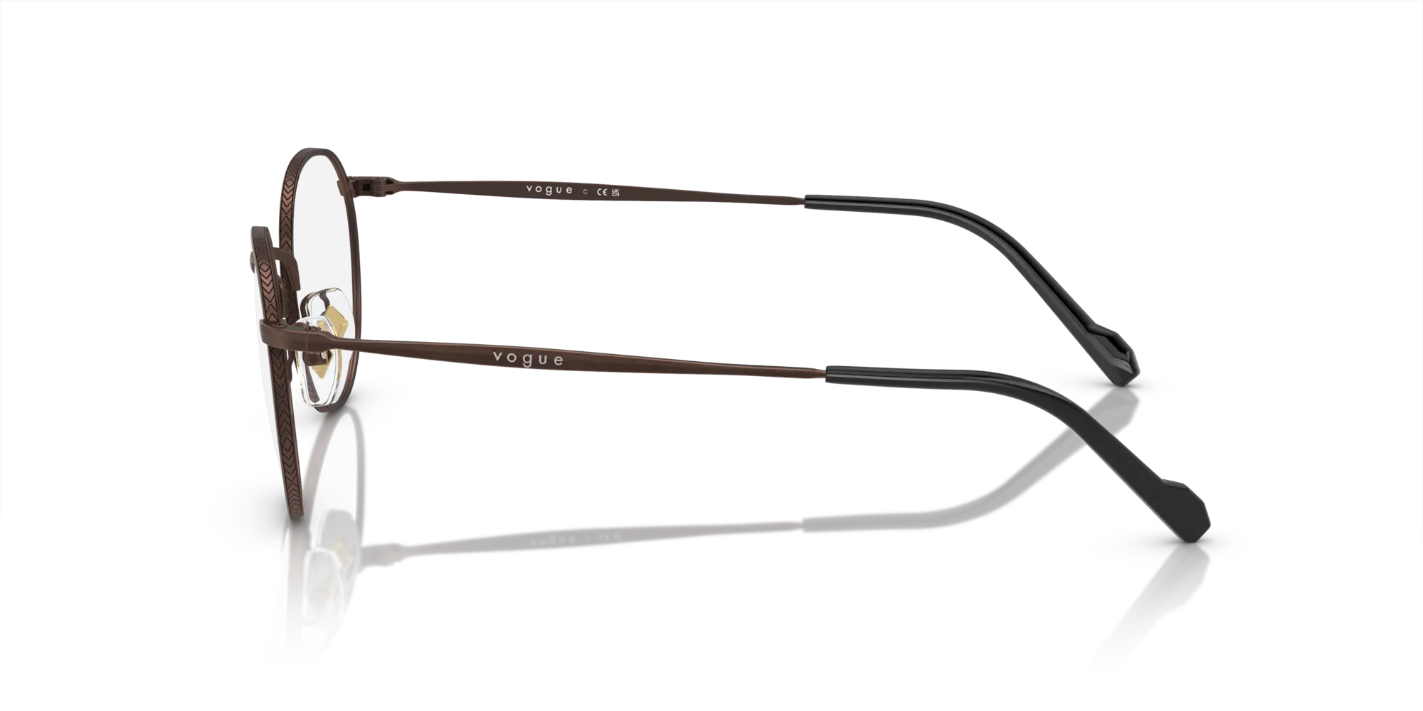 VOGUE EYEWEAR VO4183 5135 Montature da vista Metallo Bronzo Trasparente Pantos Normale - immagine 4