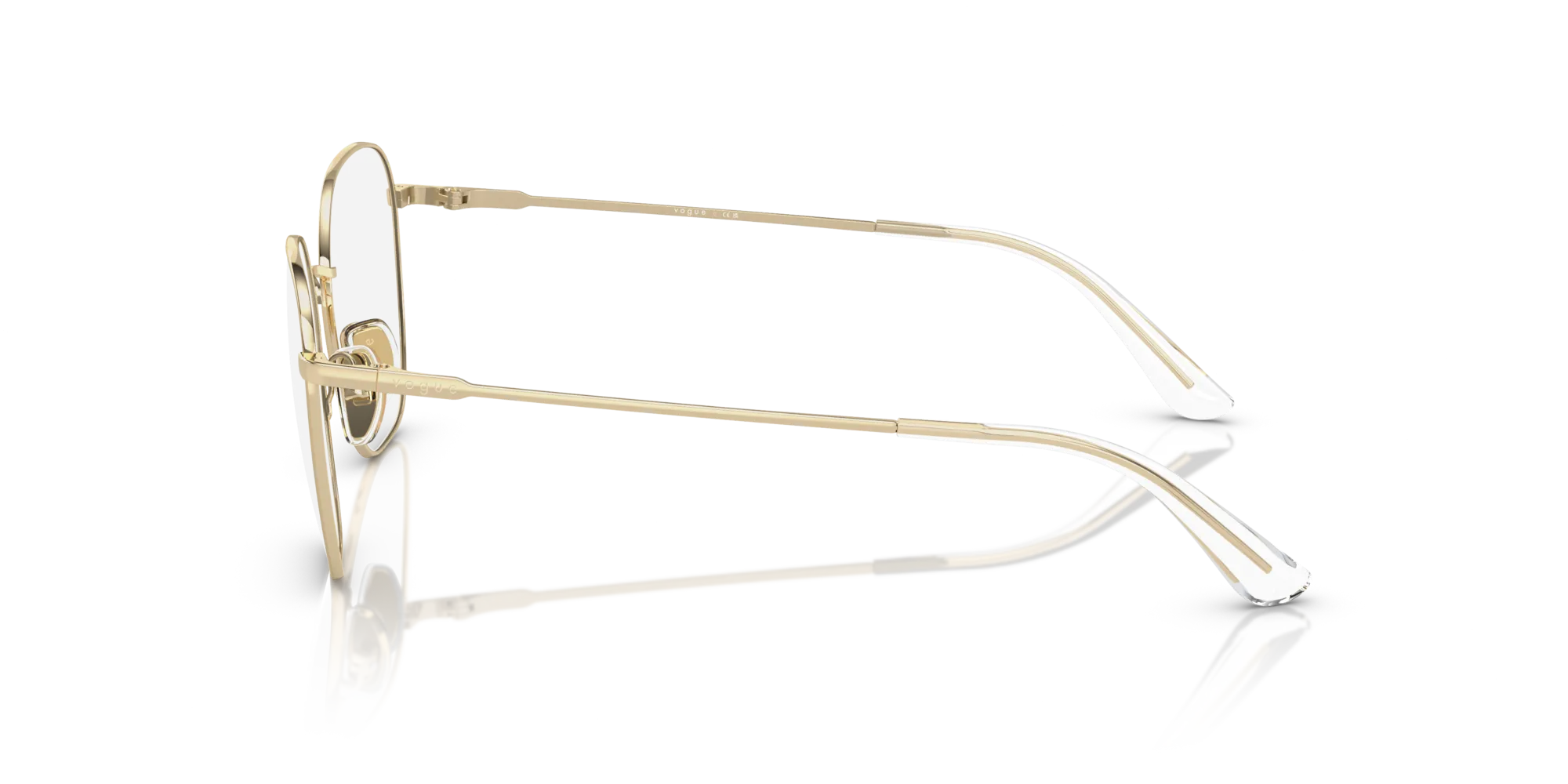VOGUE EYEWEAR VO4178 848 Montature da vista Metallo Oro Squadrata Normale - immagine 4