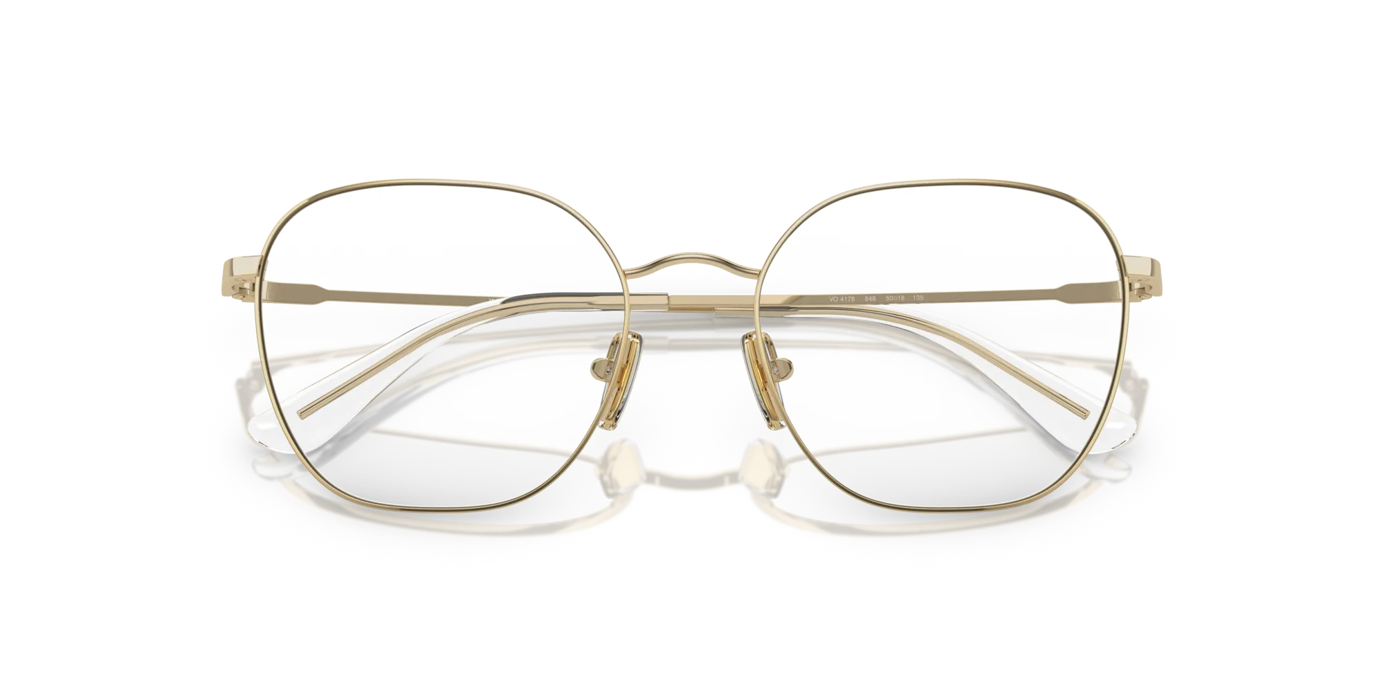 VOGUE EYEWEAR VO4178 848 Montature da vista Metallo Oro Squadrata Normale - immagine 2