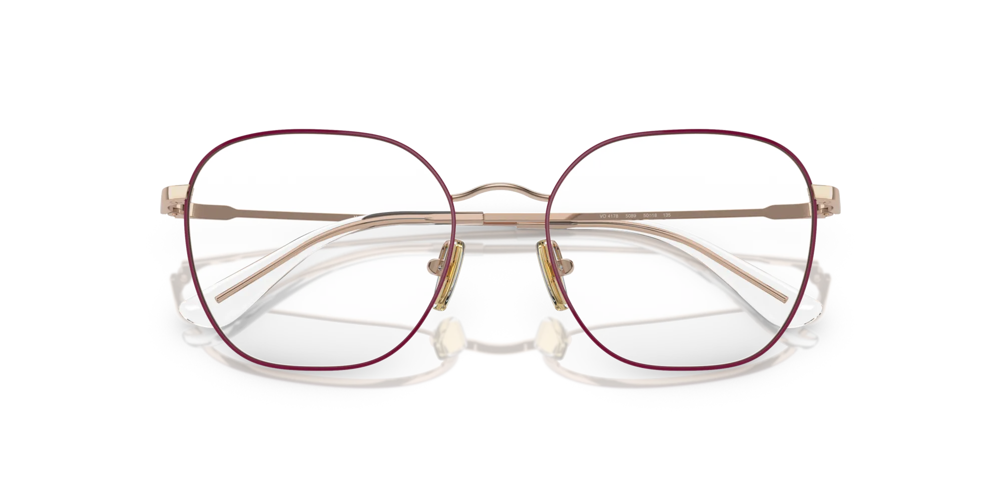 VOGUE EYEWEAR VO4178 5089 Montature da vista Metallo Viola Squadrata Normale - immagine 2