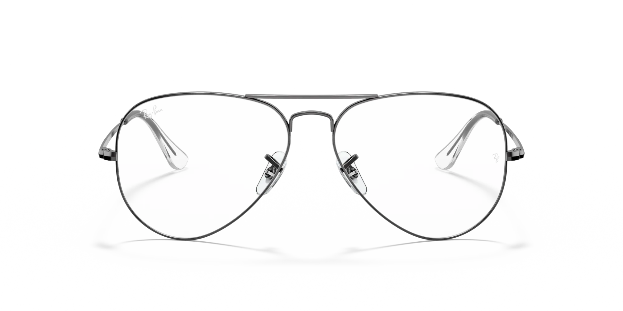 Ray - Ban RX6489 AVIATOR 2502 Montature da vista Metallo Grigio Trasparente Pilot Normale - immagine 3