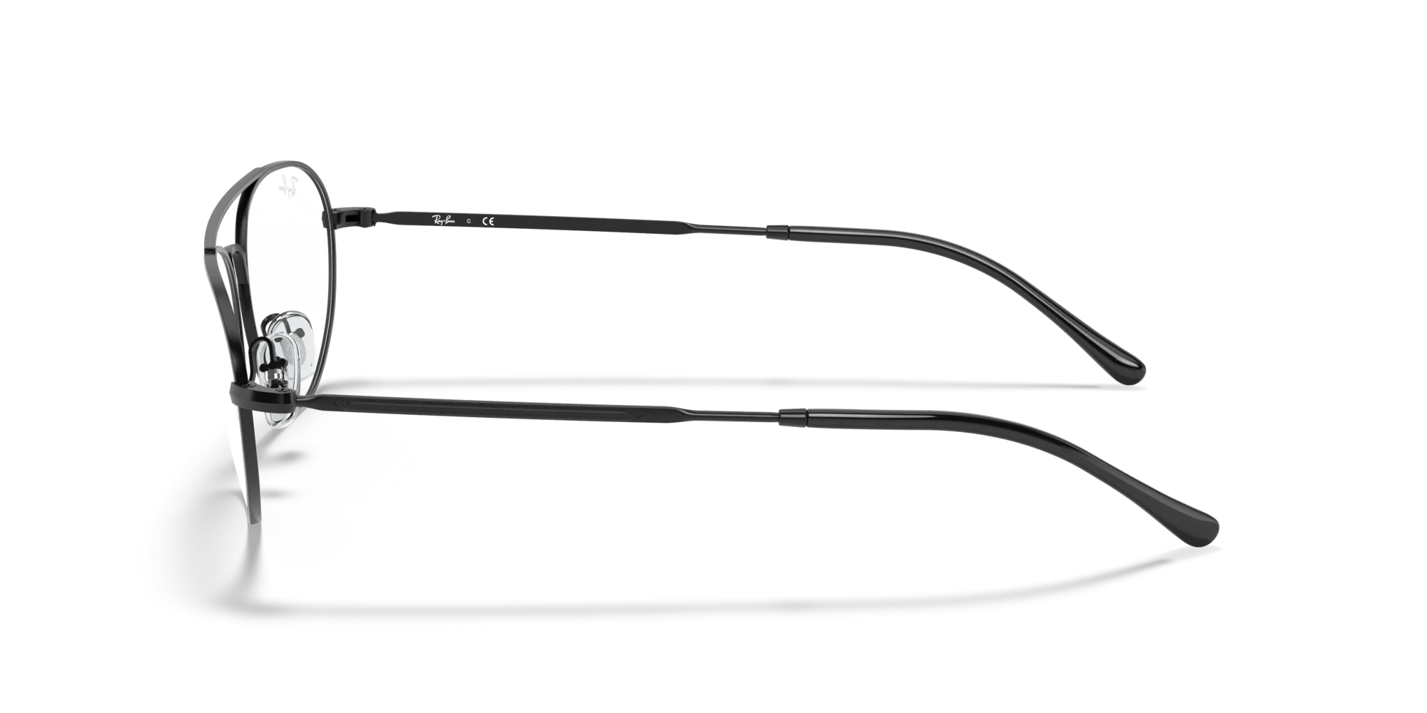 Ray - Ban RX6454 2509 Montature da vista Metallo Nero Rotonda - immagine 4