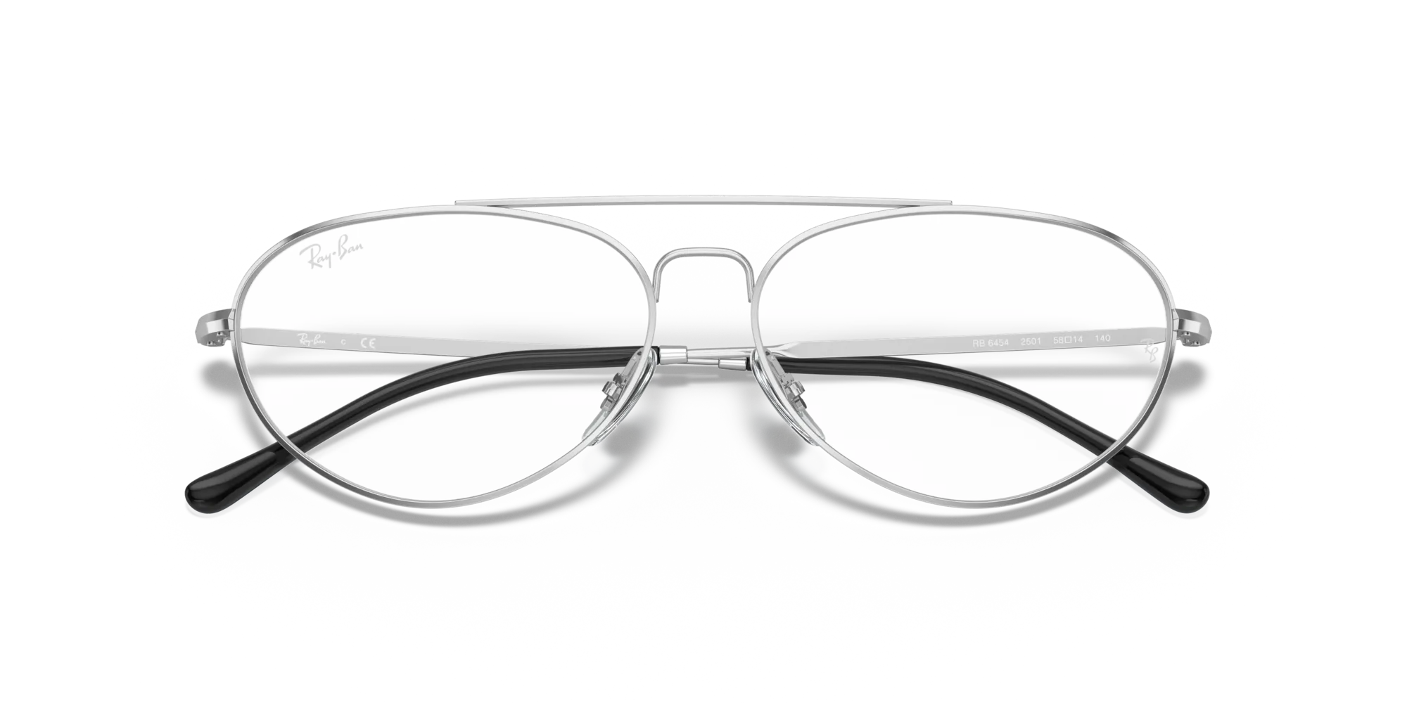 Ray - Ban RX6454 2501 Montature da vista Metallo Argento Rotonda - immagine 2