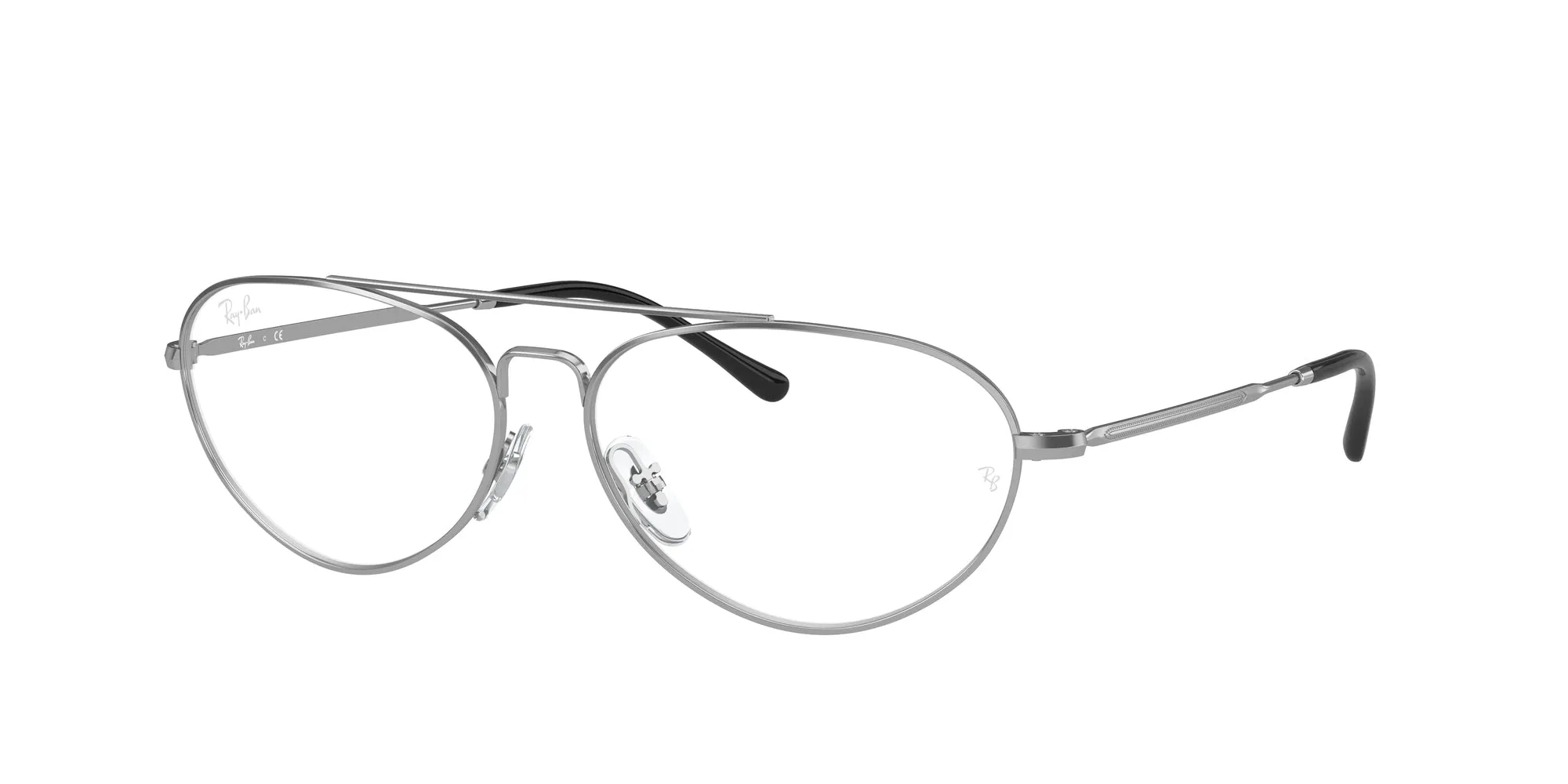 Ray - Ban RX6454 2501 Montature da vista Metallo Argento Rotonda - immagine 1