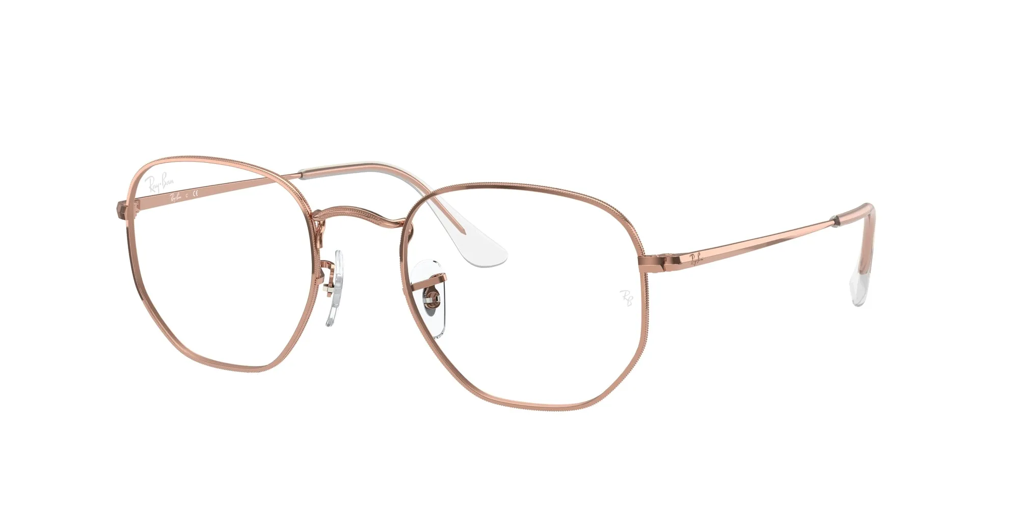 Ray - Ban RX6448 HEXAGONAL 3094 Montature da vista Metallo Oro Trasparente Geometrica Normale - immagine 1