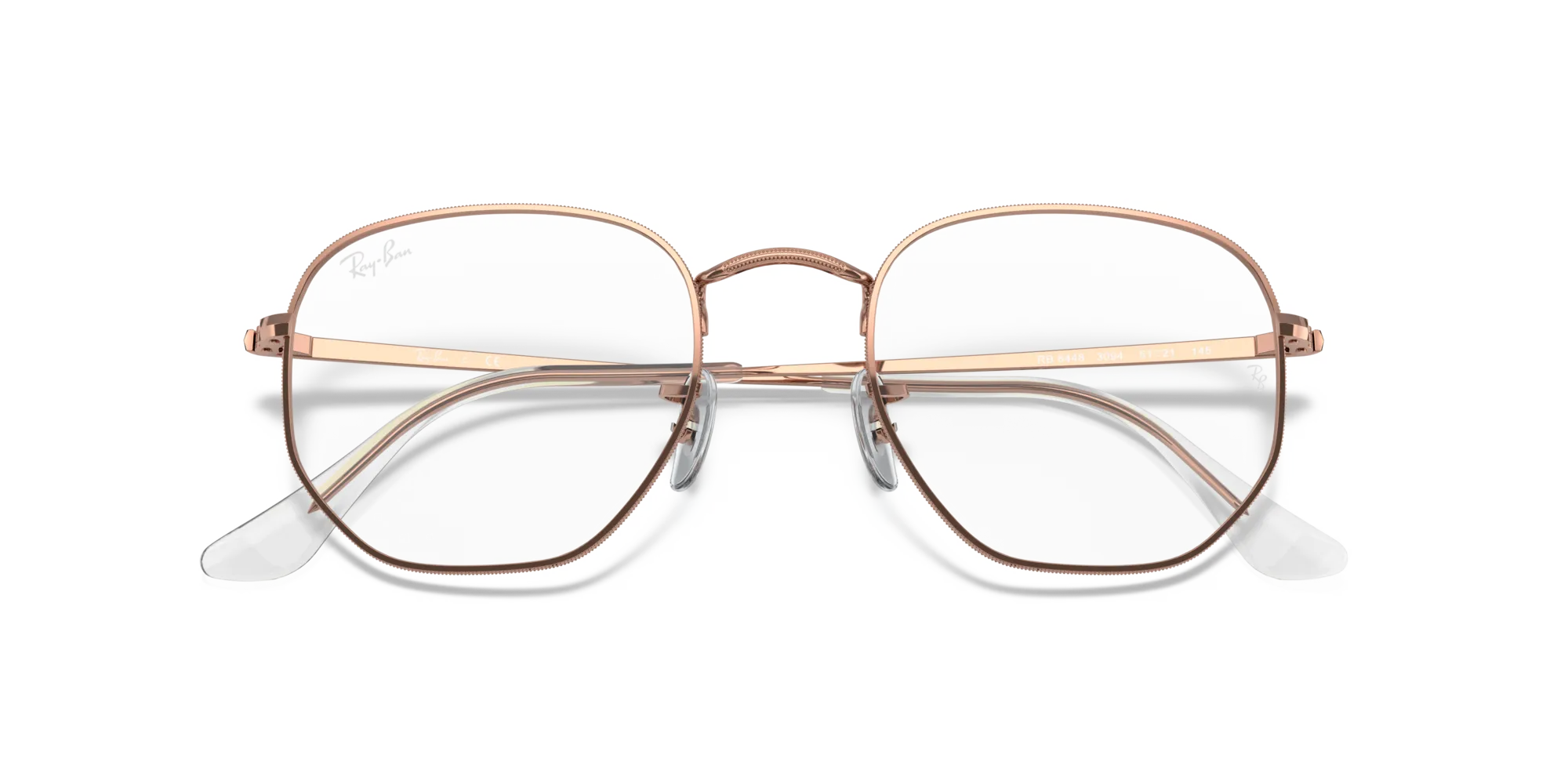 Ray - Ban RX6448 HEXAGONAL 3094 Montature da vista Metallo Oro Trasparente Geometrica Normale - immagine 2