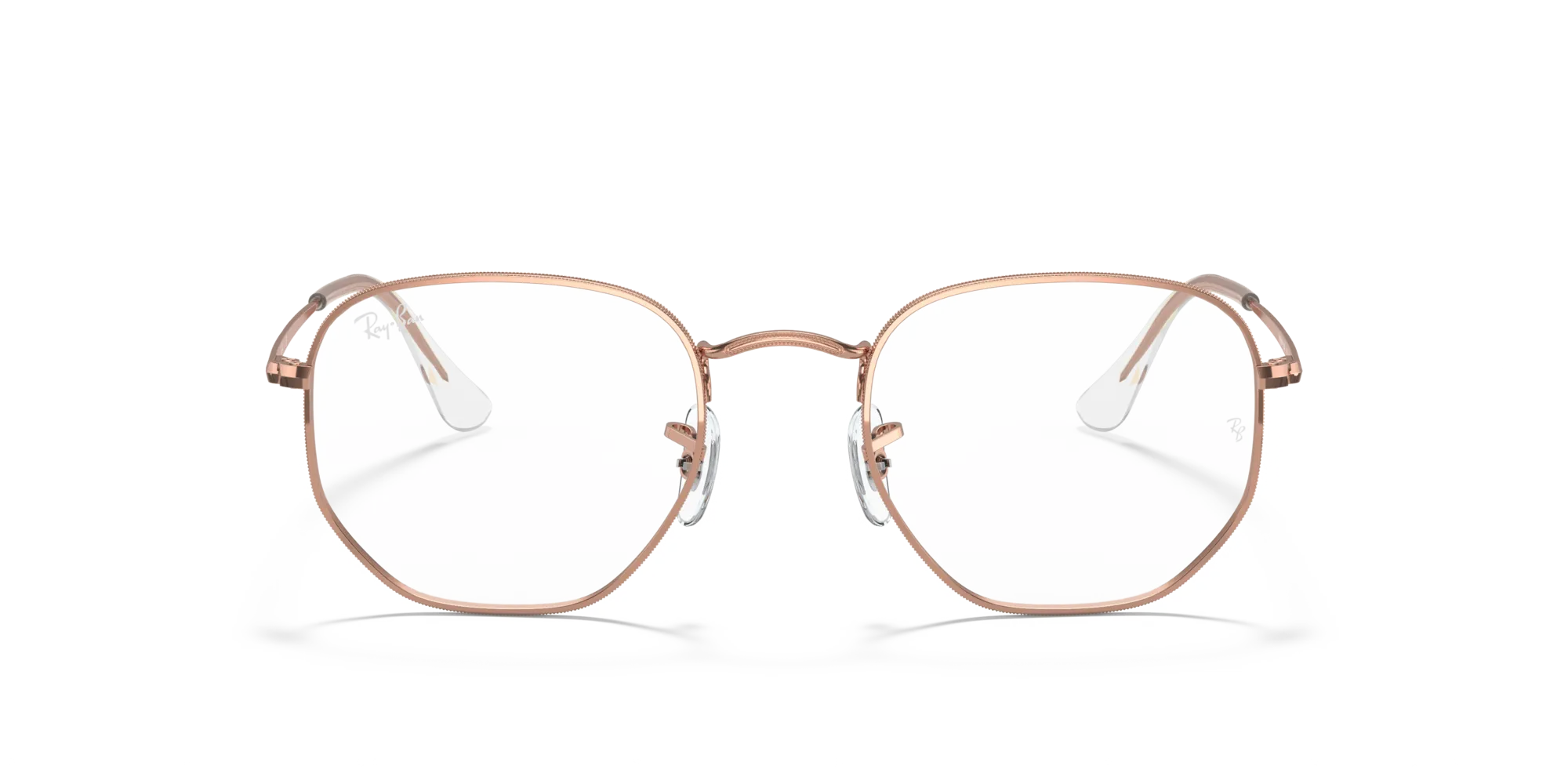 Ray - Ban RX6448 HEXAGONAL 3094 Montature da vista Metallo Oro Trasparente Geometrica Normale - immagine 3