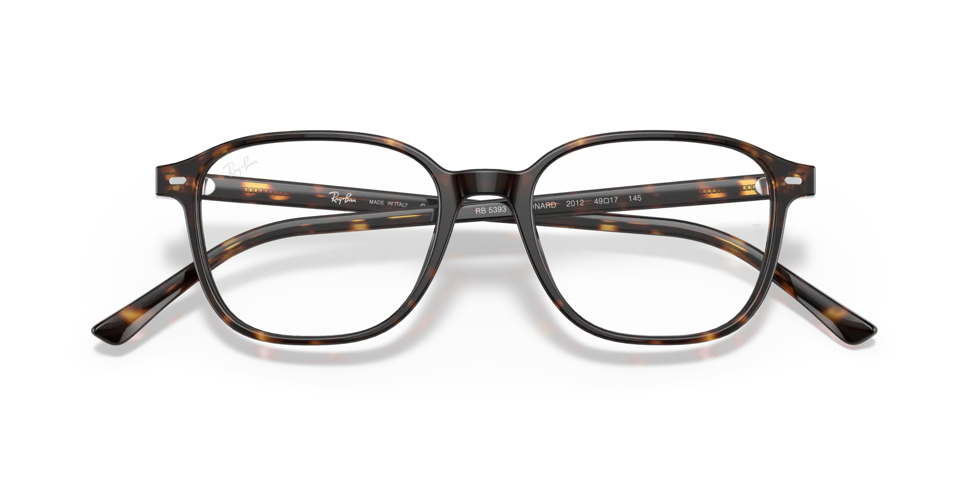 Ray - Ban RX5393 LEONARD 2012 Montature da vista Acetato Tartaruga Trasparente Squadrata Normale - immagine 2