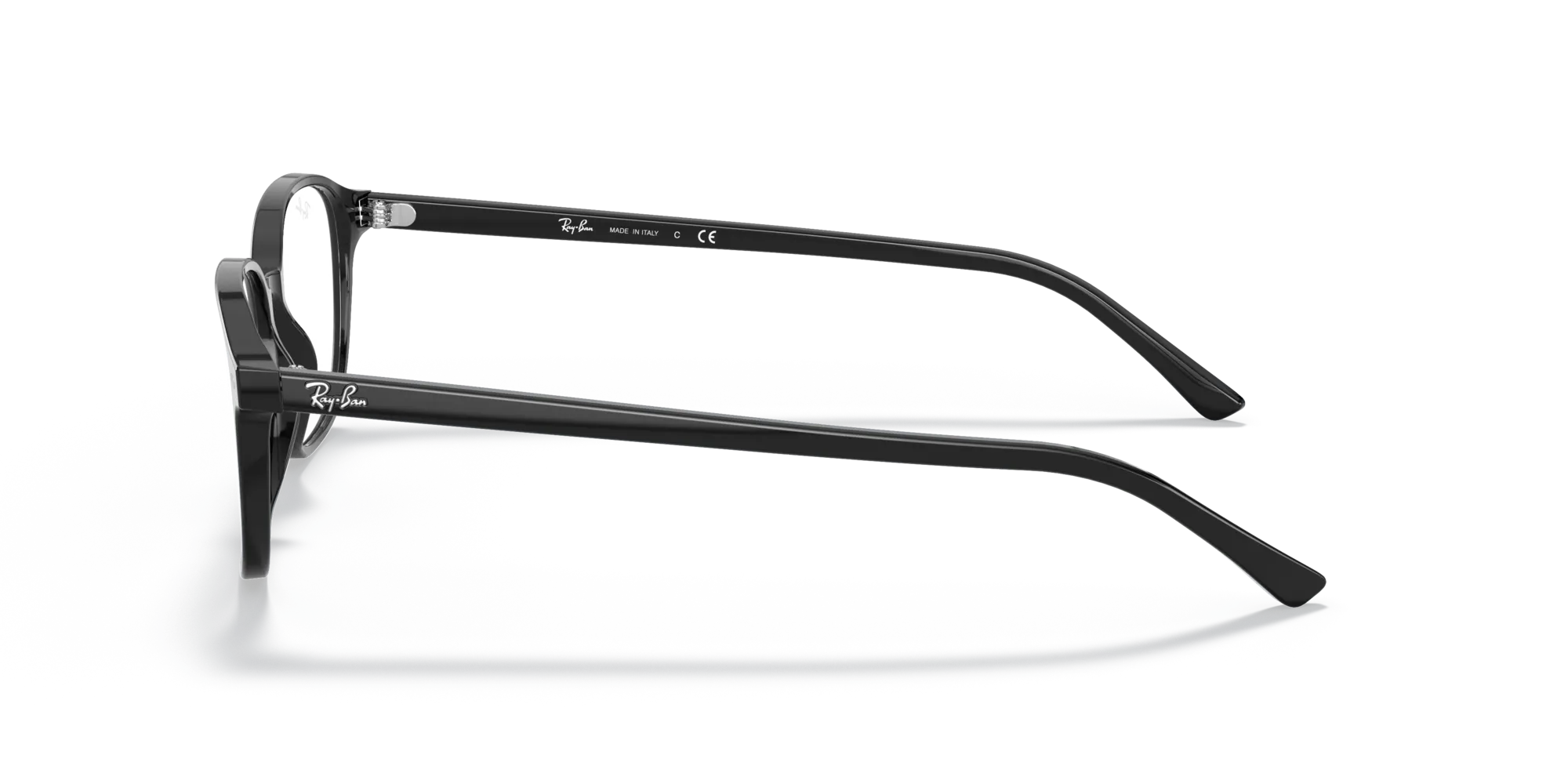 Ray - Ban RX5393 LEONARD 2000 Montature da vista Acetato Nero Trasparente Squadrata Normale - immagine 4