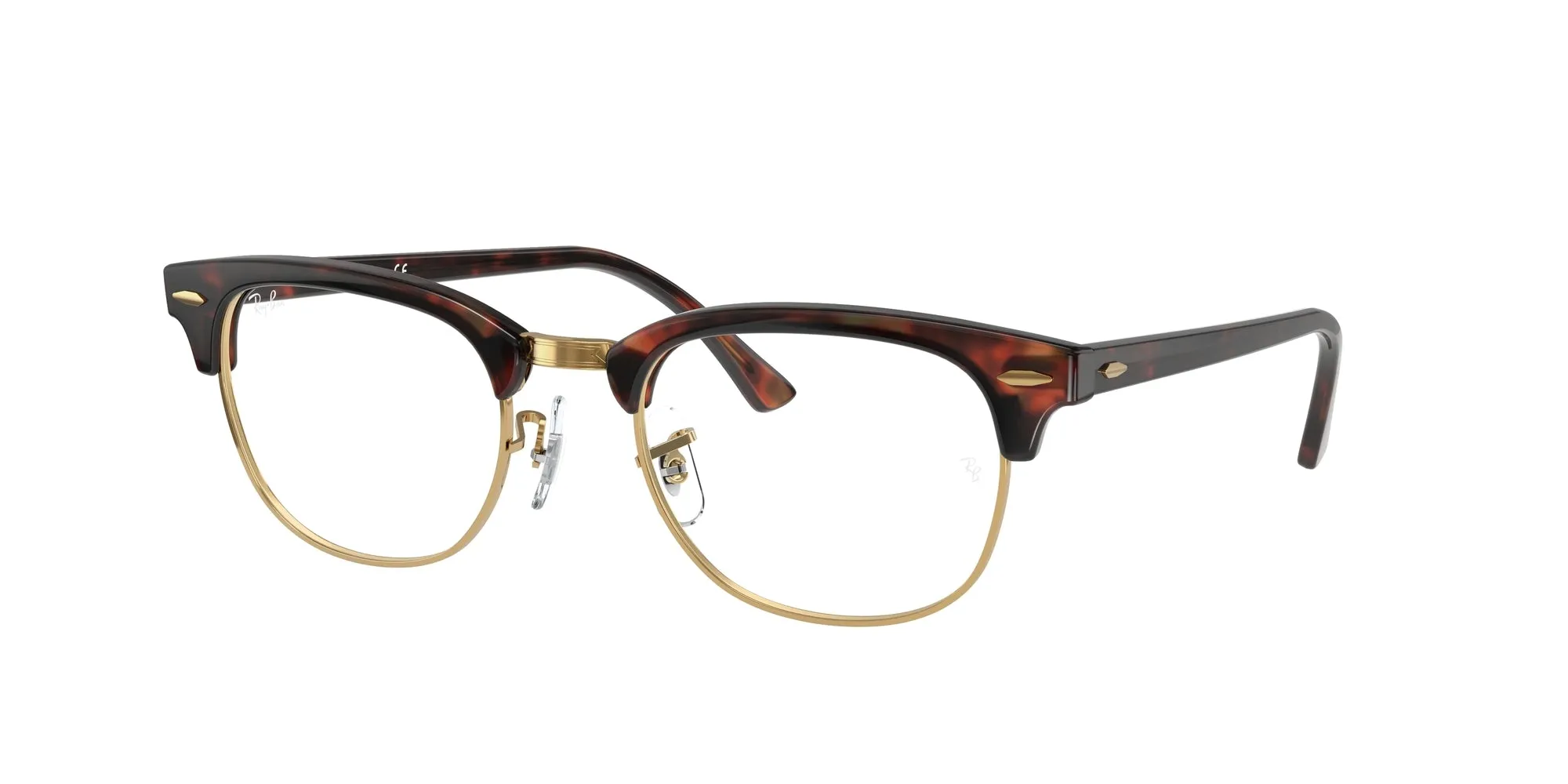 Ray - Ban RX5154 CLUBMASTER 8058 Montature da vista Acetato Marrone Trasparente Squadrata Normale - immagine 1