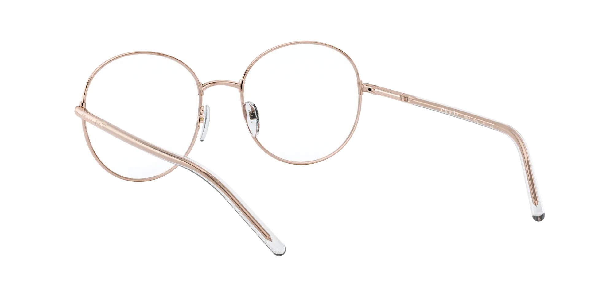Prada PR 55WV SVF1O1 Montature da vista Metallo Rosa Rotonda - immagine 4