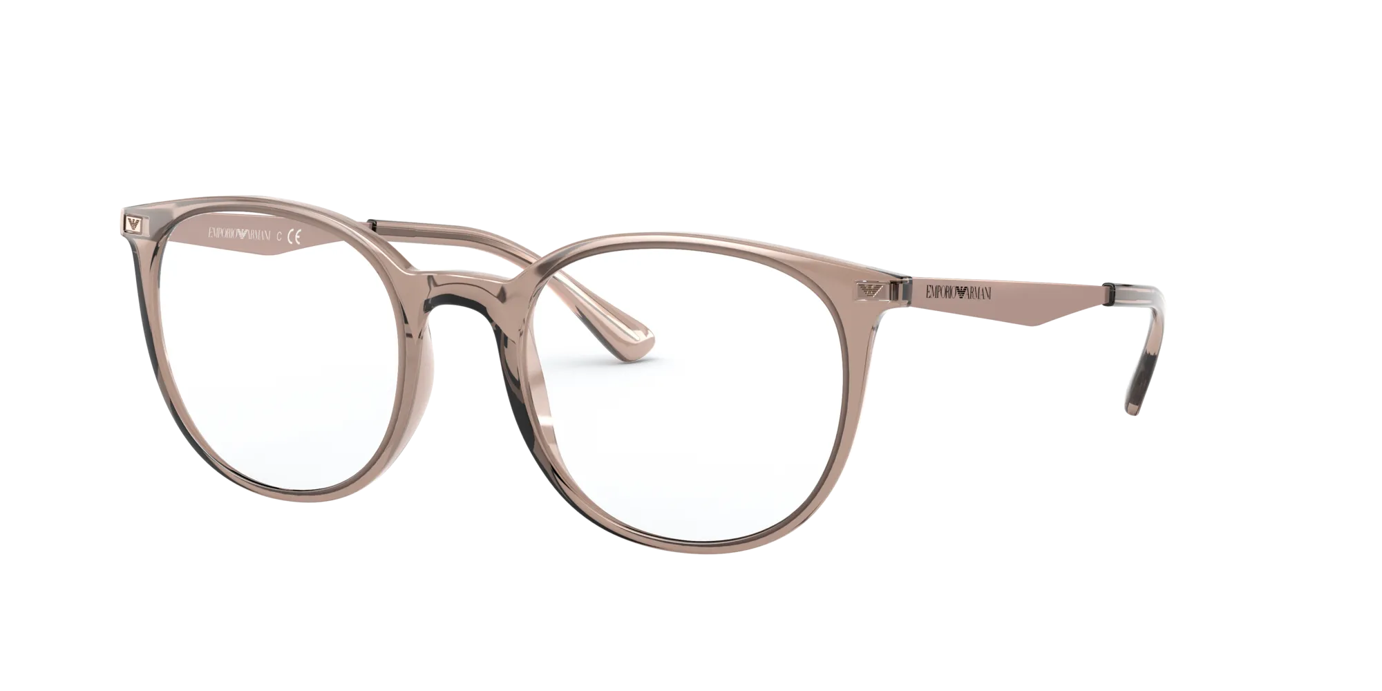 Emporio Armani EA3168 5850 Montature da vista Iniettato Marrone Pantos Normale - immagine 1