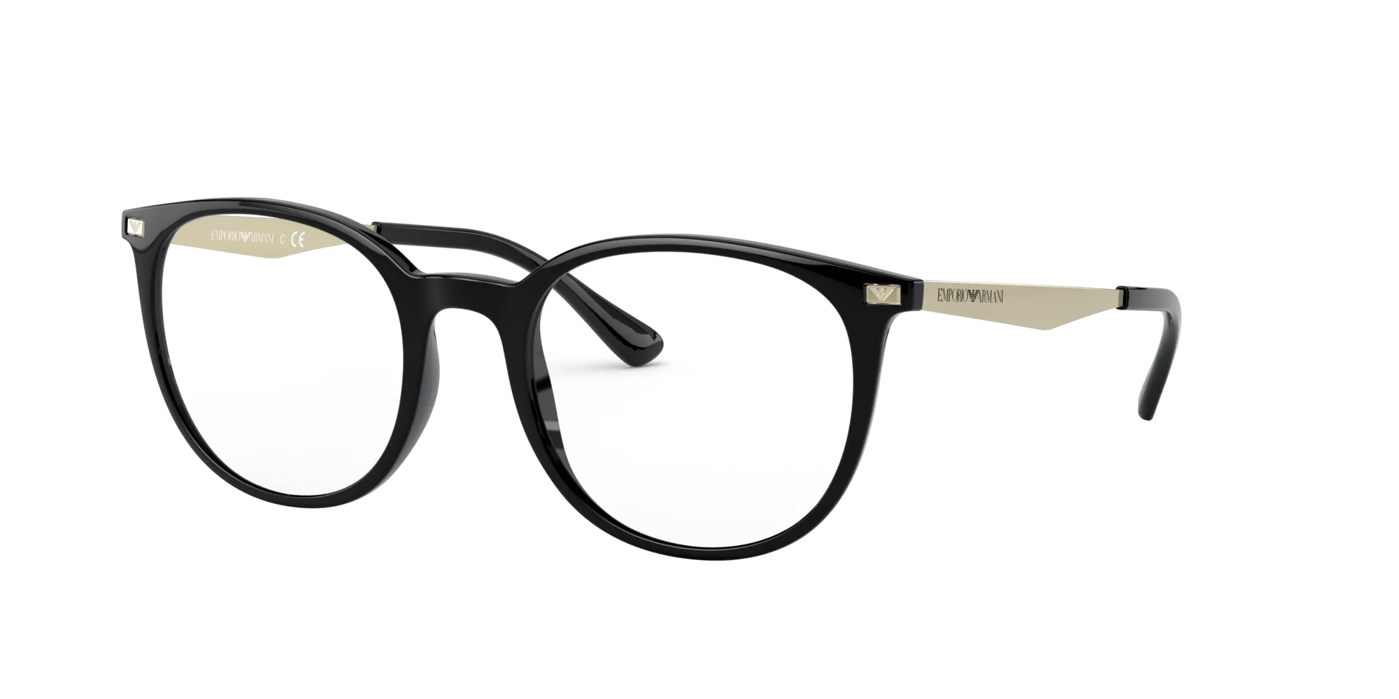 Emporio Armani EA3168 5001 Montature da vista Iniettato Nero Pantos Normale - immagine 1