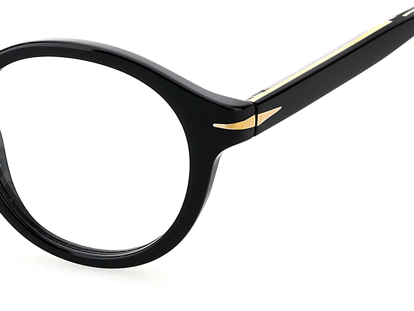 DAVID BECKHAM DB 7010 807 Montature da vista Acetato Nero Rotonda - immagine 3