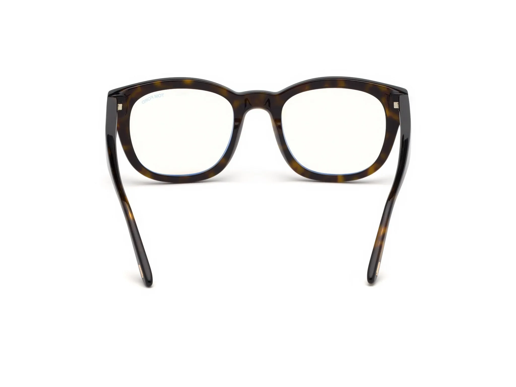 TOM FORD FT5542-B 52 Montature da vista Acetato Havana Rotonda Normale Anti luce blu - per PC - immagine 4