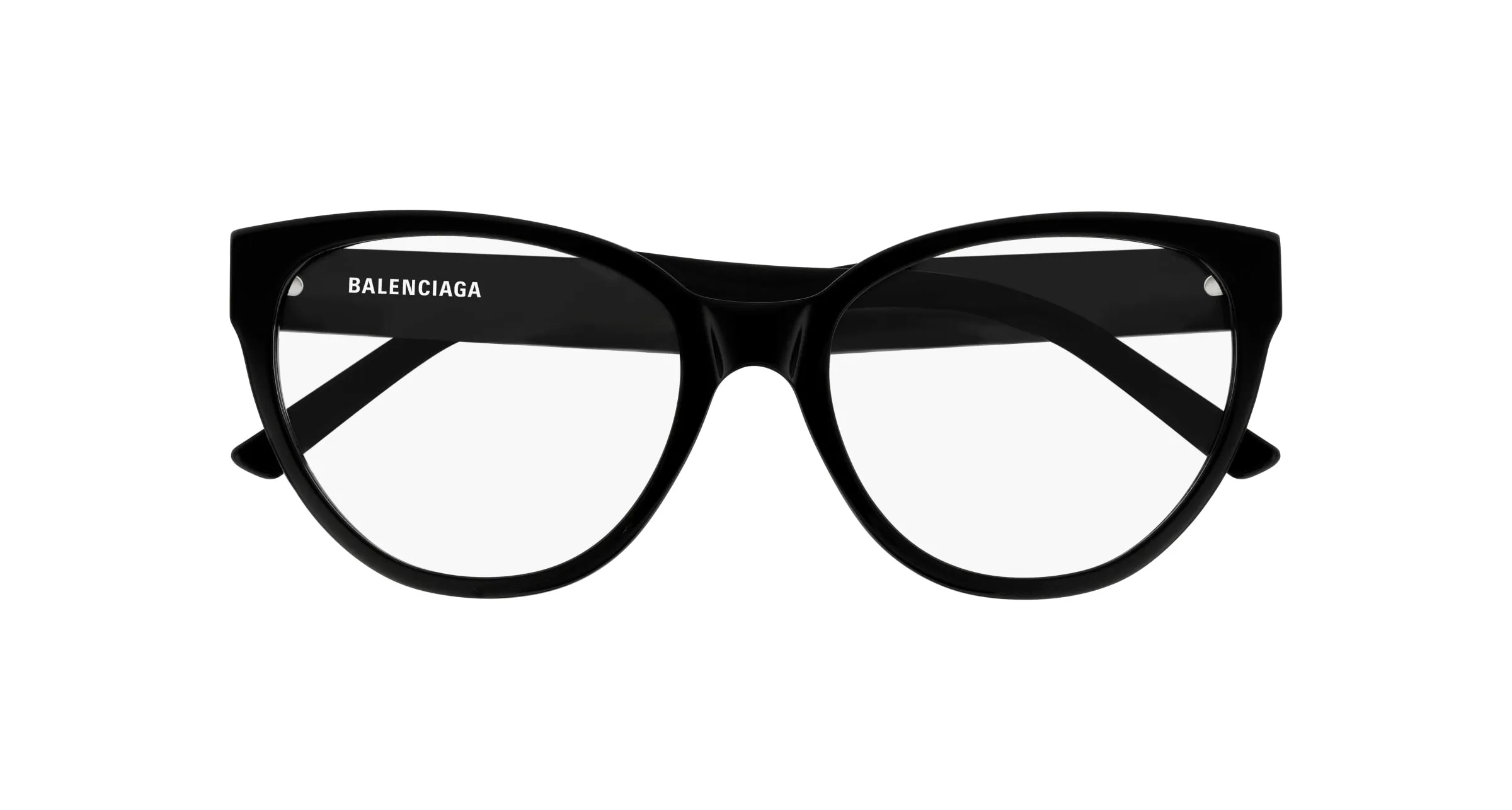 Balenciaga BB0064O 001 Montature da vista Acetato Nero Cat Eye - immagine 2