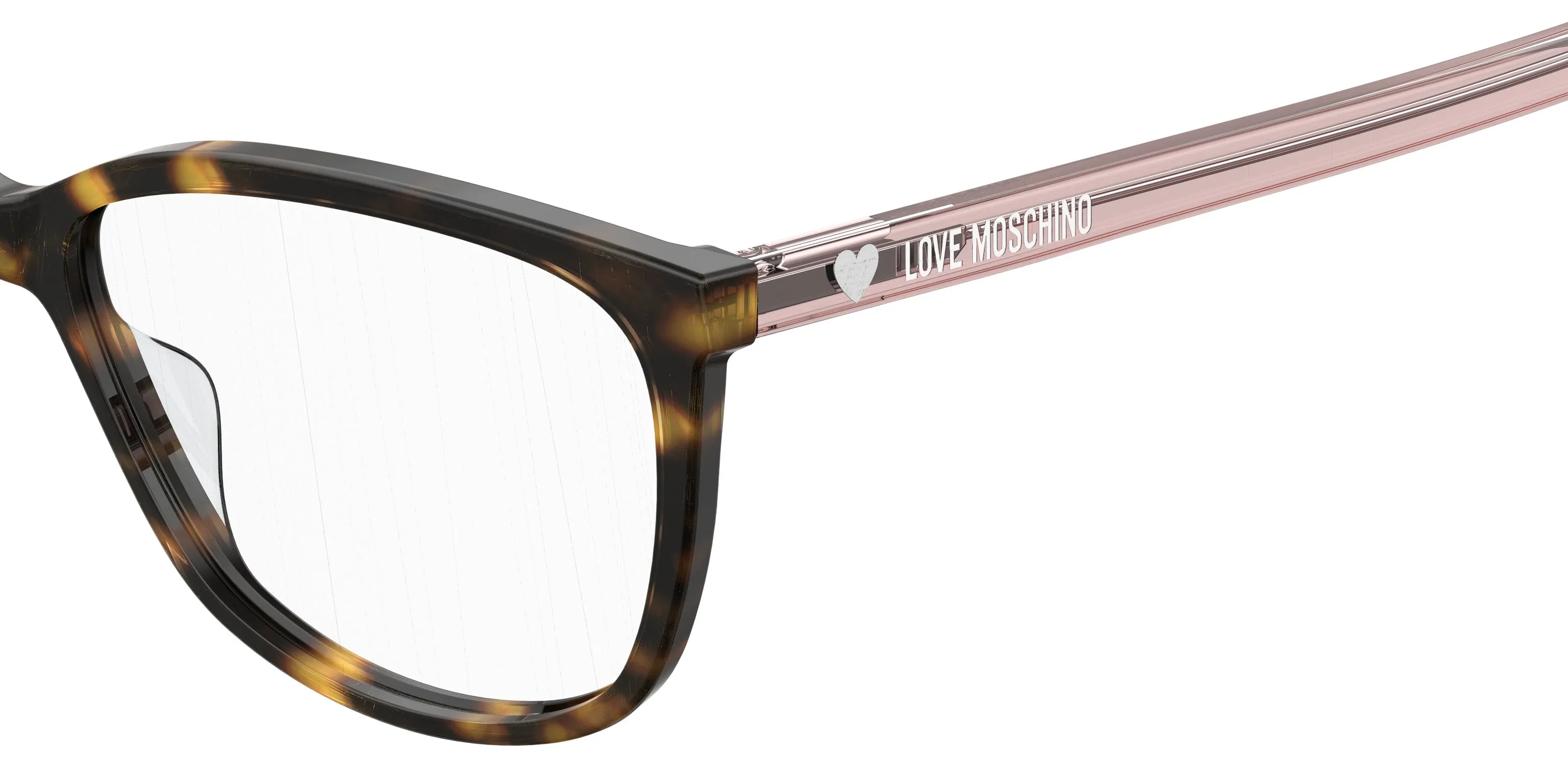 Moschino MOL546 086 Montature da vista Acetato Havana Squadrata - immagine 3