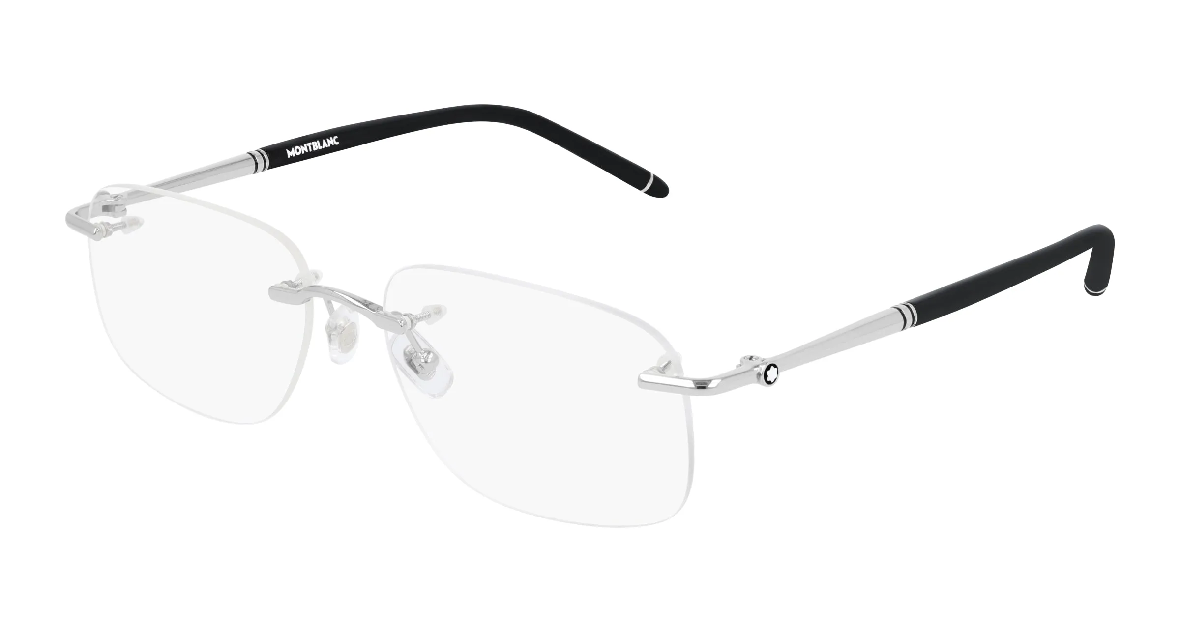 Montblanc MB0071O 002 Montature da vista Metallo Argento Trasparente Squadrata - immagine 1