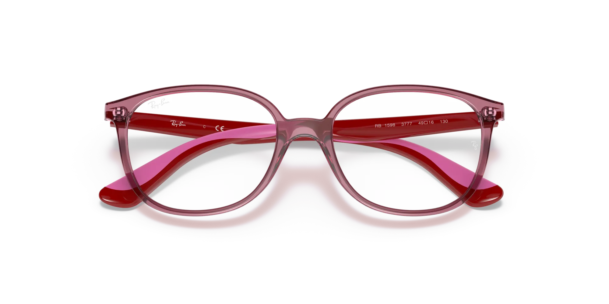 Ray - Ban RY1598 3777 Montature da vista bambino Plastica Rosso Squadrata - immagine 2
