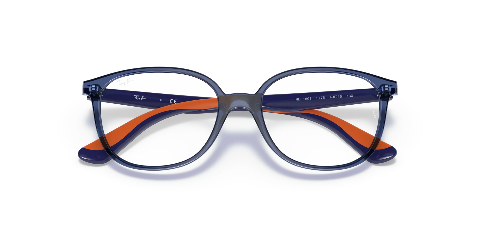 Ray - Ban RY1598 3775 Montature da vista bambino Plastica Blu Squadrata - immagine 2