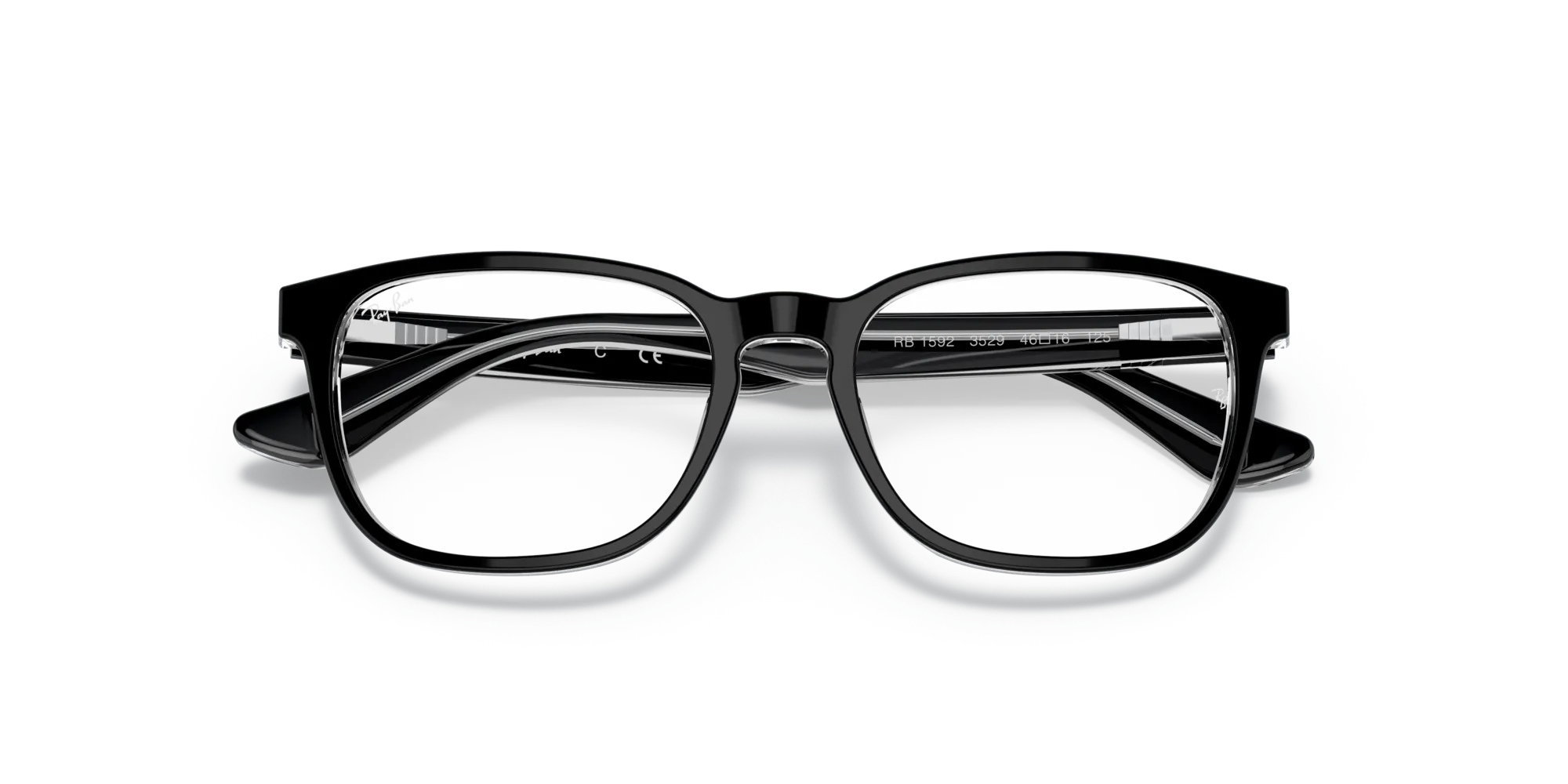 Ray - Ban RY1592 3529 Montature da vista bambino Plastica Nero Squadrata - immagine 2