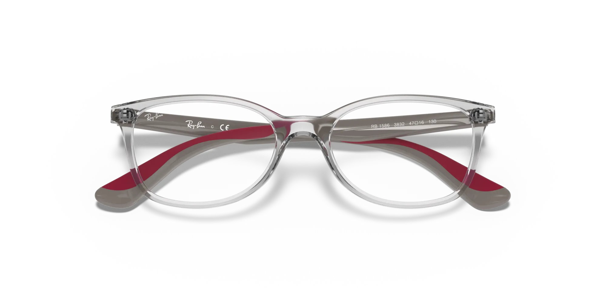 Ray - Ban RY1586 3832 Montature da vista bambino Plastica Trasparente Squadrata - immagine 2