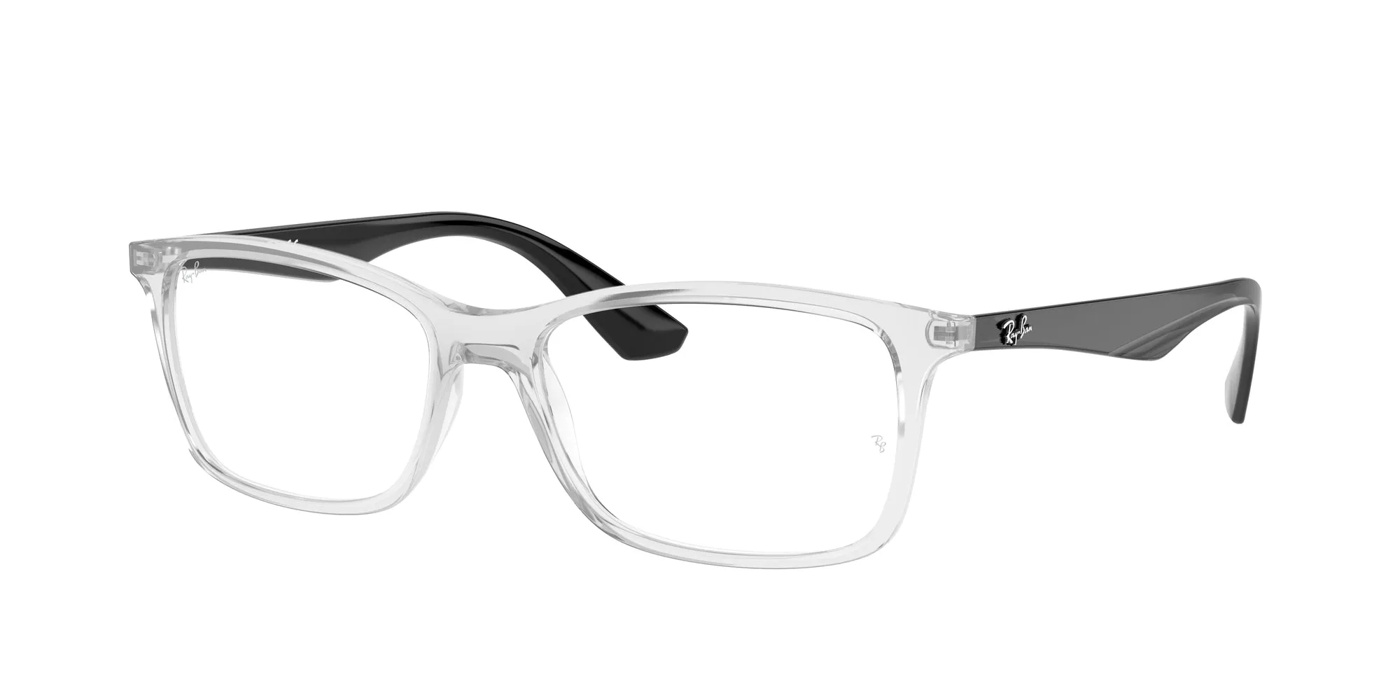 Ray - Ban RX7047 5943 Montature da vista Iniettato Trasparente Trasparente Squadrata Normale - immagine 1