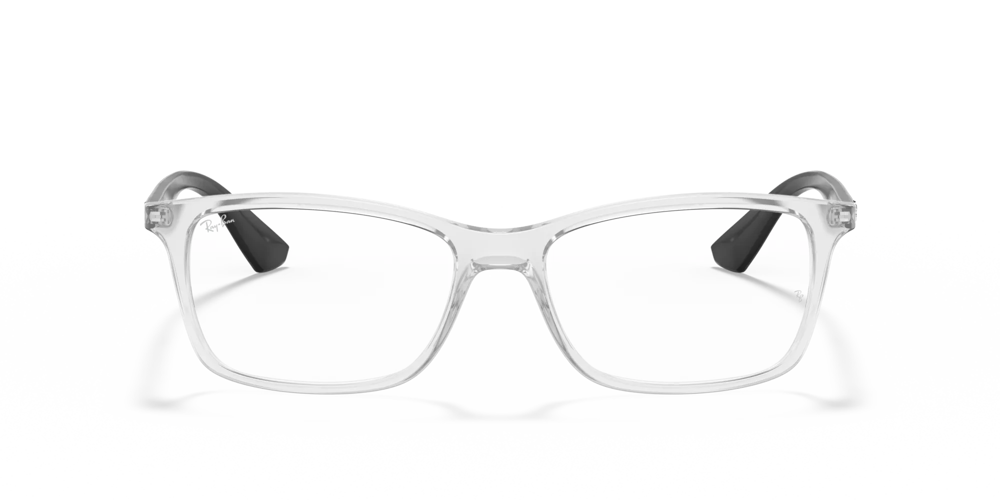 Ray - Ban RX7047 5943 Montature da vista Iniettato Trasparente Trasparente Squadrata Normale - immagine 3