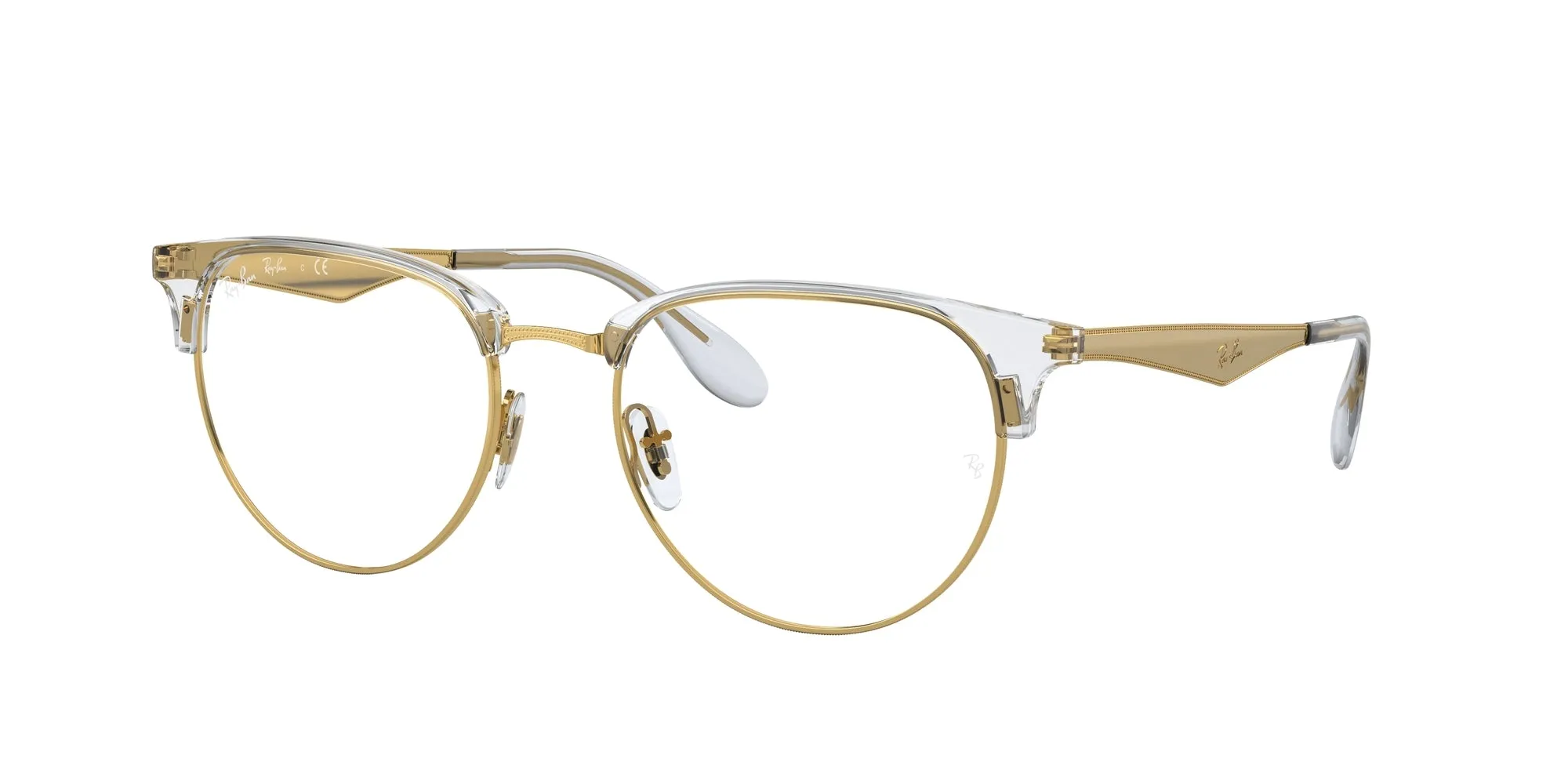 Ray - Ban RX6396 5762 Montature da vista Metallo Oro Trasparente Pantos Normale - immagine 1
