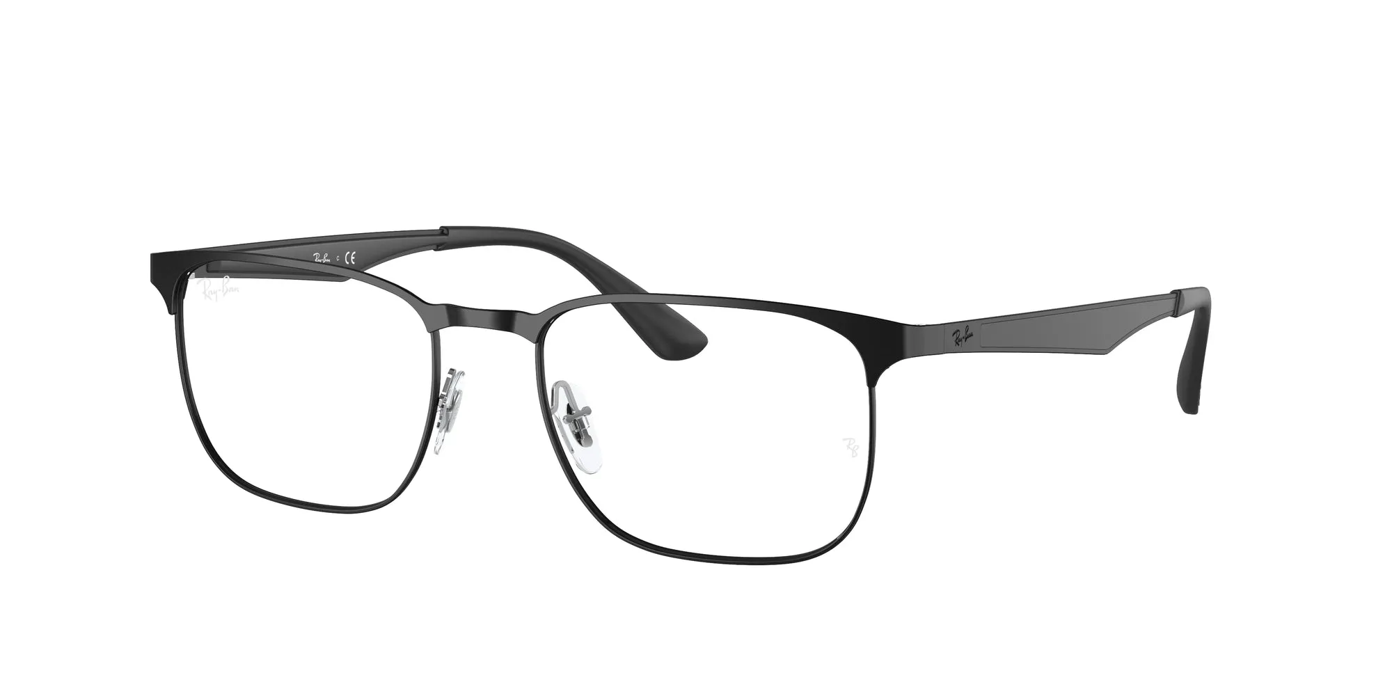 Ray - Ban RX6363 2904 Montature da vista Metallo Nero Trasparente Squadrata Normale - immagine 1