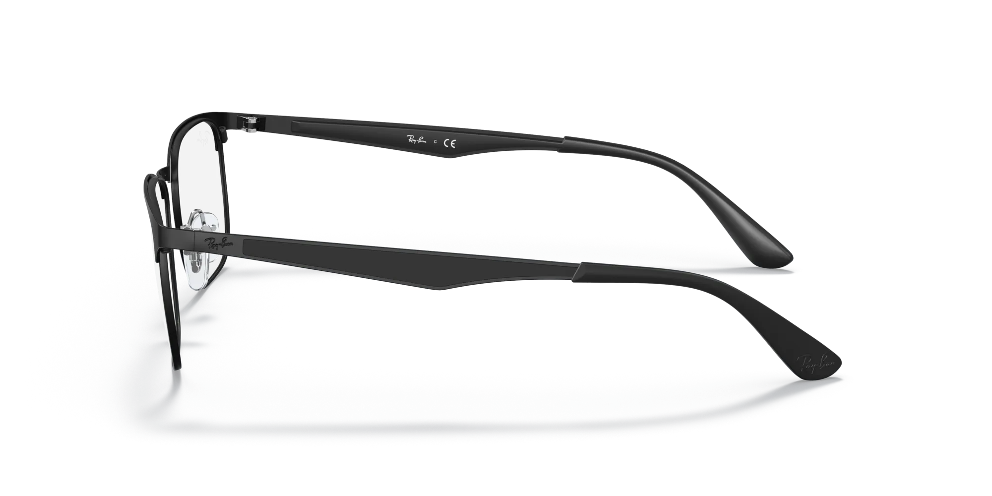 Ray - Ban RX6363 2904 Montature da vista Metallo Nero Trasparente Squadrata Normale - immagine 4