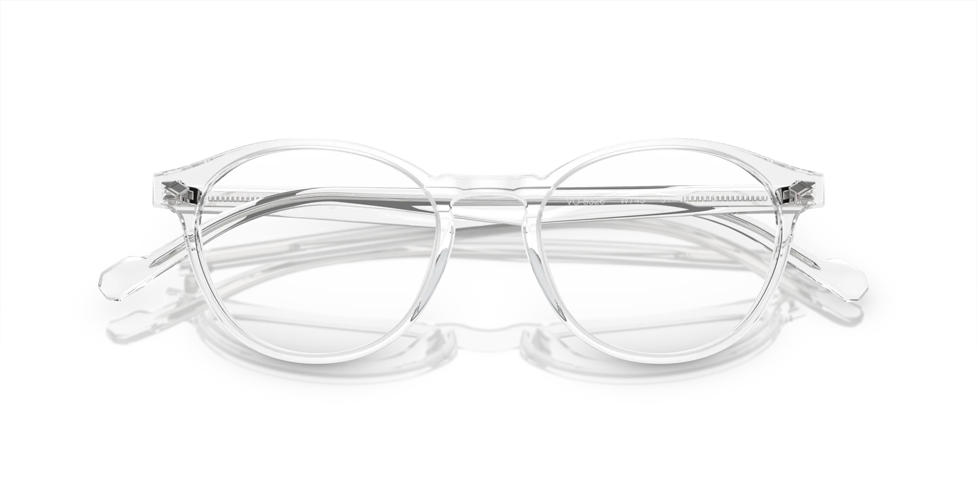 VOGUE EYEWEAR VO5326 W745 Montature da vista Acetato Trasparente Rotonda Normale - immagine 2