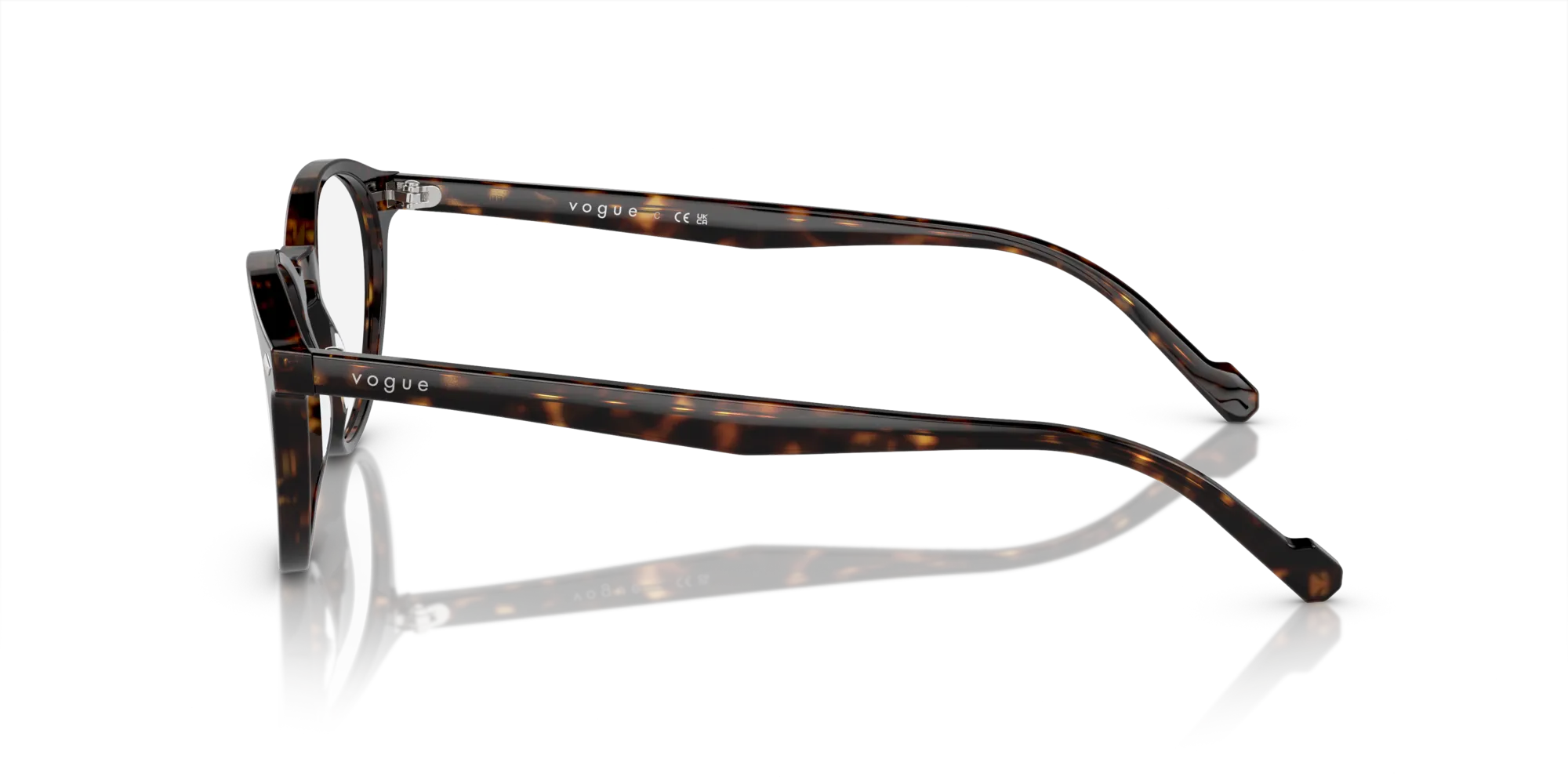 VOGUE EYEWEAR VO5326 W656 Montature da vista Acetato Marrone Rotonda Normale - immagine 4