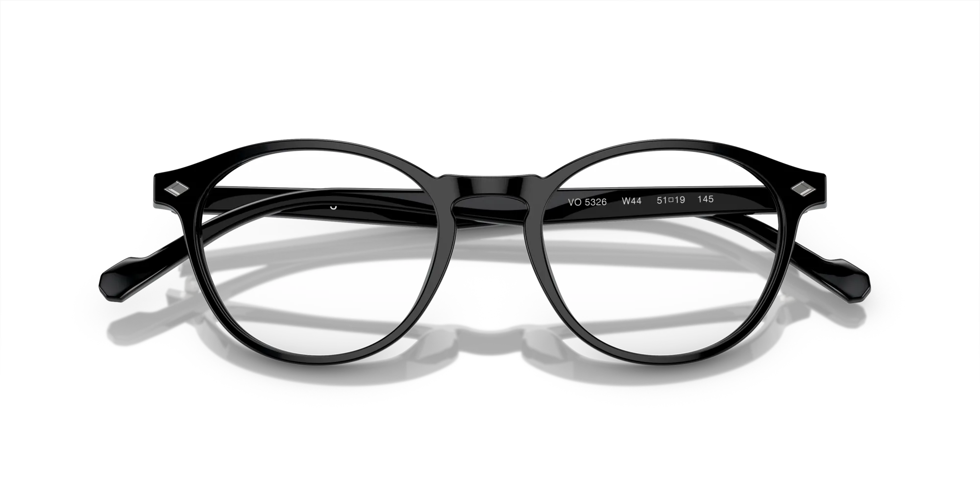 VOGUE EYEWEAR VO5326 W44 Montature da vista Acetato Nero Rotonda Normale - immagine 2